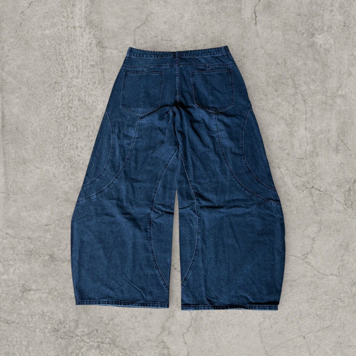 Japanese Brand Cool wide skater Japanese style jeans in faded black. Size L Size US 34 / EU 50 - 4 Thumbnail