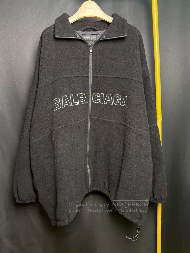 Balenciaga Balenciaga LOGO slogan thick cashmere cotton-padded jacket Size US S / EU 44-46 / 1 - 1 Thumbnail