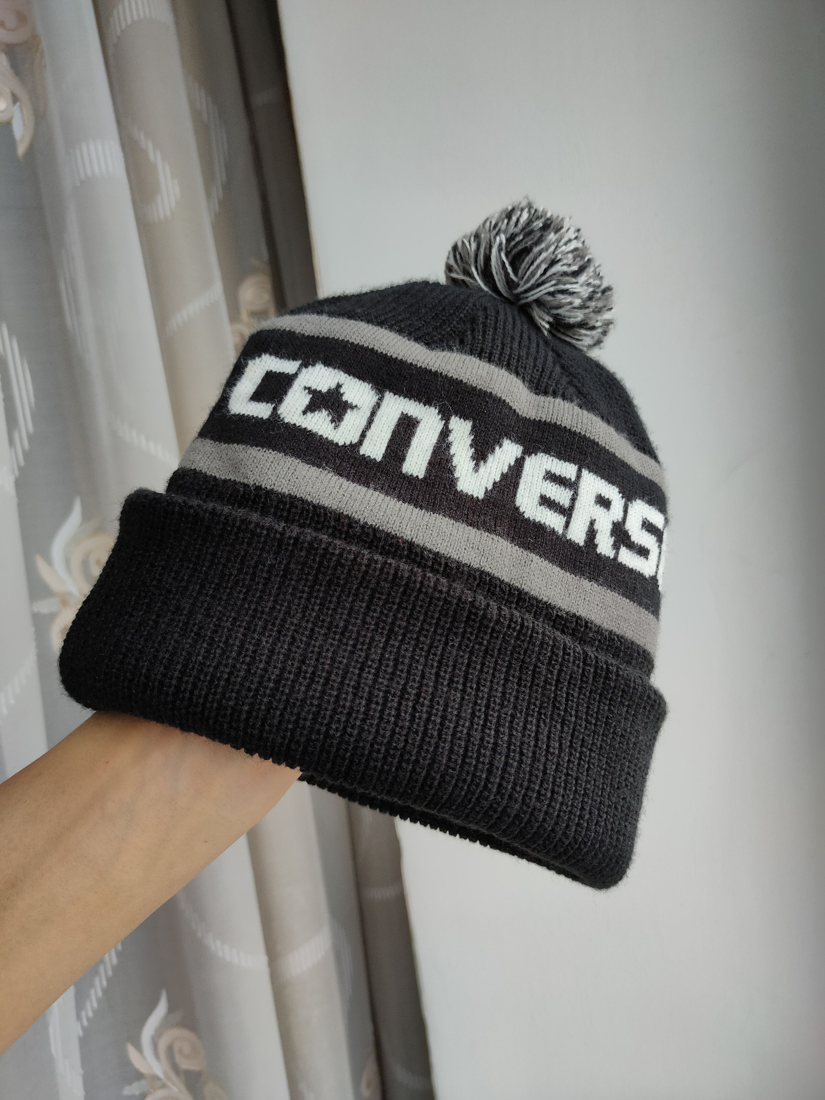 Converse Converse Big Logo Beanie hat snow hat Size ONE SIZE - 3 Thumbnail