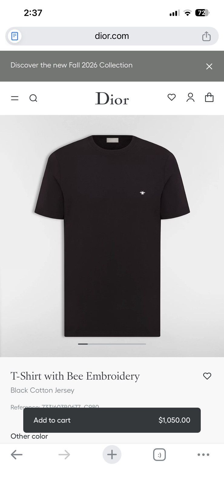 Dior × Hedi Slimane Dior Homme Hedi Slimane Tshirt A New Romance