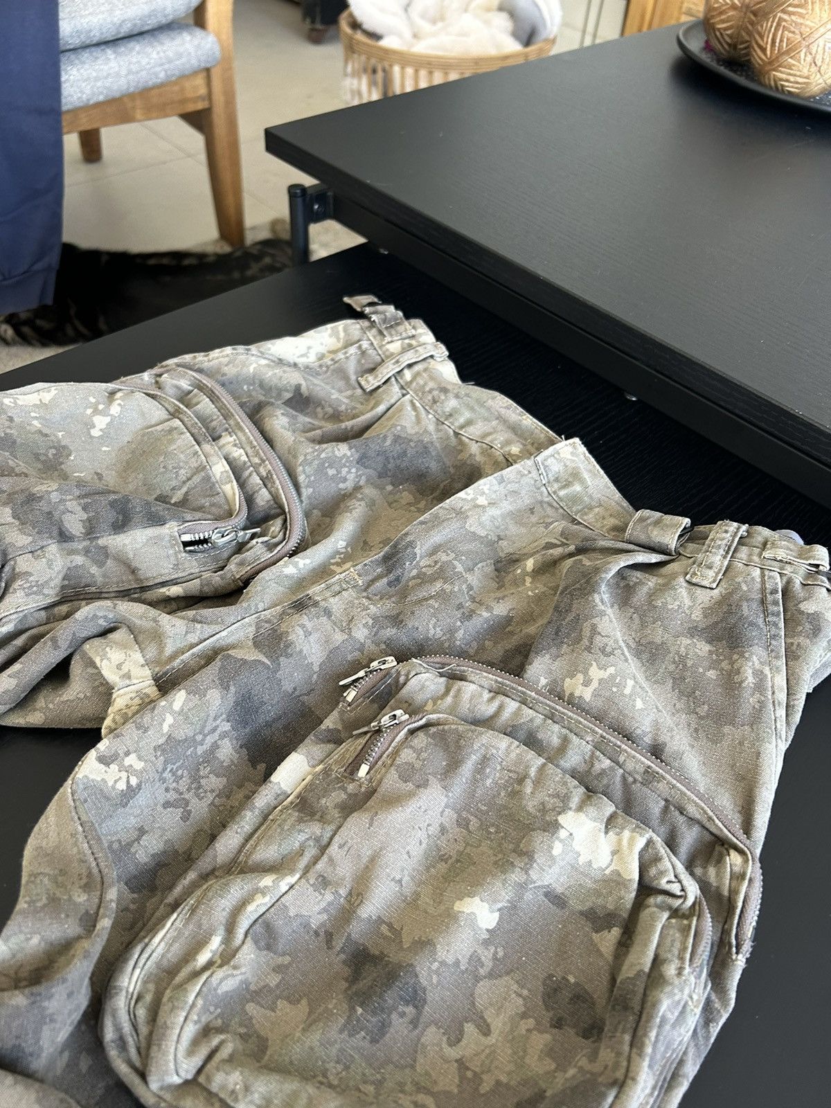 MNML Mnml Zipper Cargo Multipocket Pants Camo Size US 28 / EU 44 - 3 Thumbnail