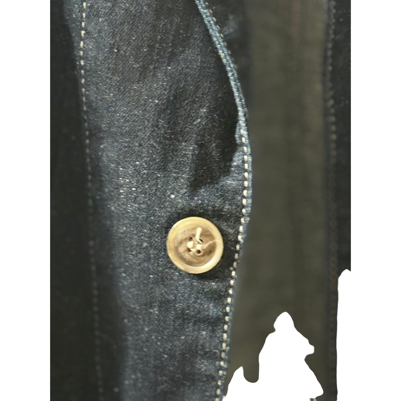 Moods of Norway Moods of Norway Denim Chore Jacket Size L - Blue Size US L / EU 52-54 / 3 - 2 Thumbnail