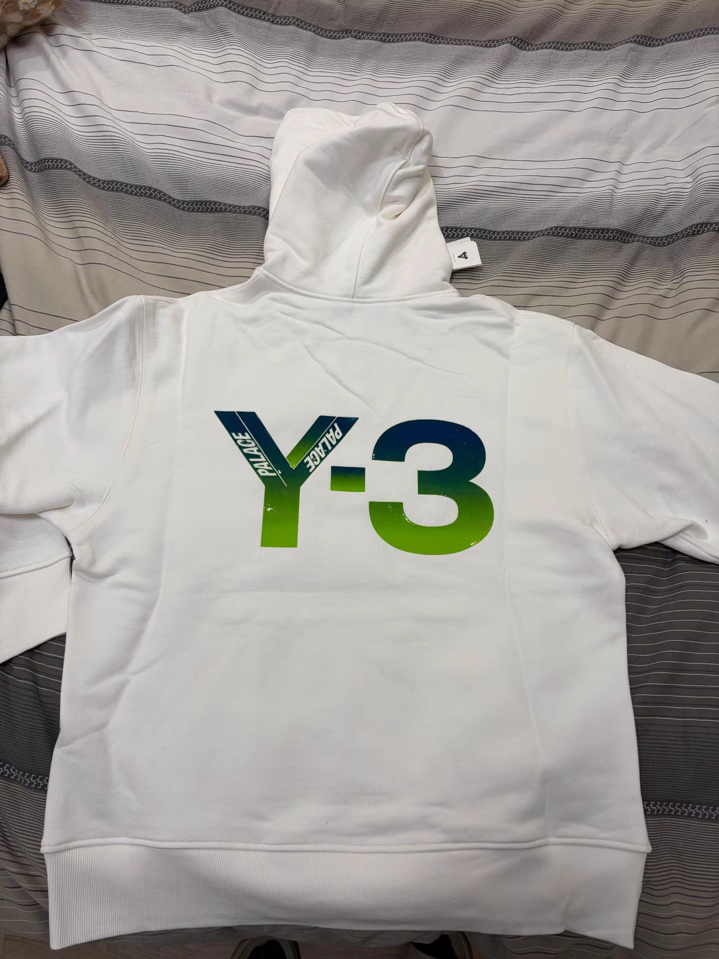 Y-3 Y-3 × PALACE Collaborative White Hoodie K8 Size US L / EU 52-54 / 3 - 2 Thumbnail