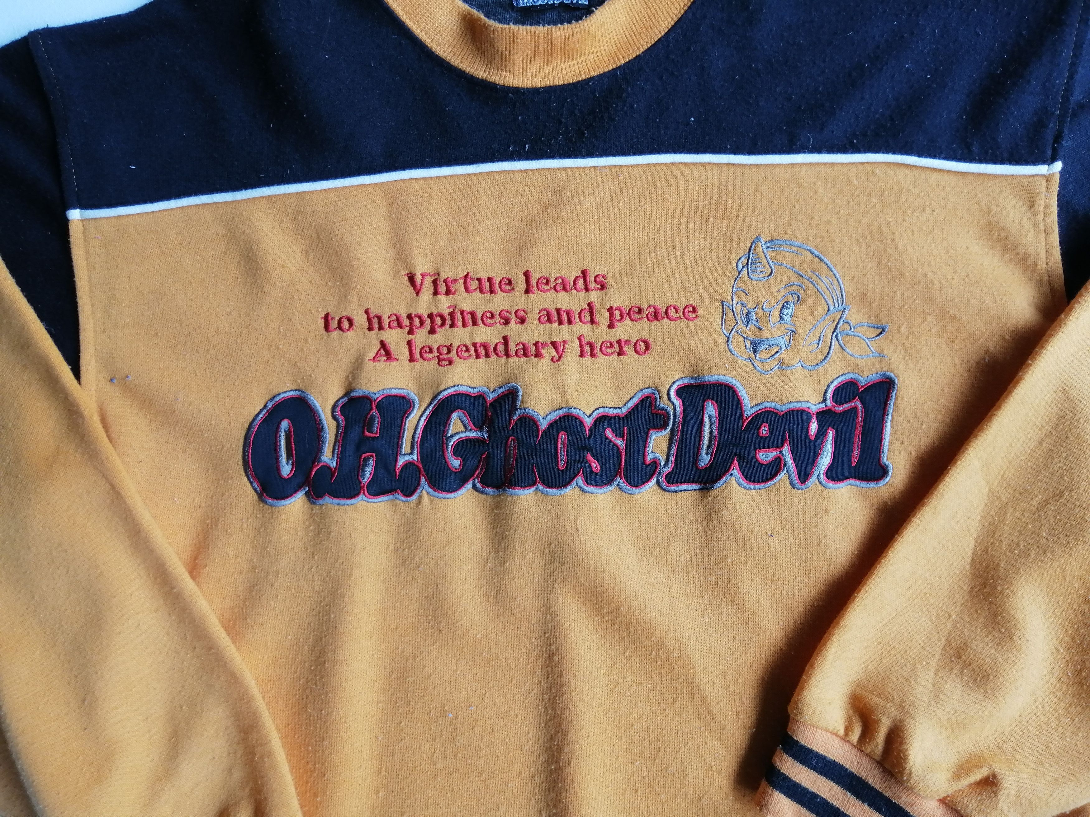 Designer × Japanese Brand Vintage One Horn Ghost Devil Long Sleeve T-Shirt Size US M / EU 48-50 / 2 - 3 Thumbnail