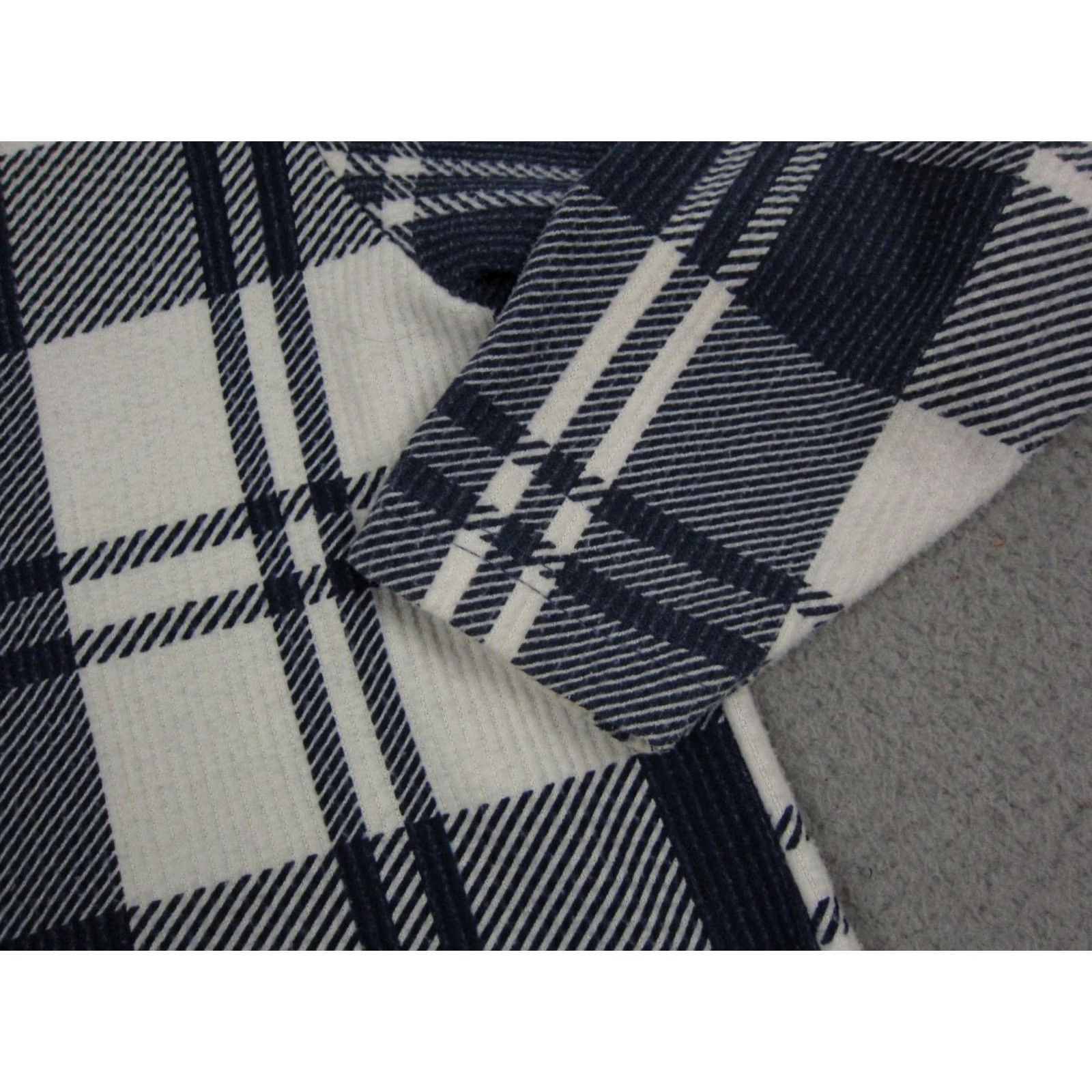 Route 66 VINTAGE Route 66 Shirt Womens Large White Blue Flannel Made in USA Ladies Size L / US 10 / IT 46 - 3 Thumbnail