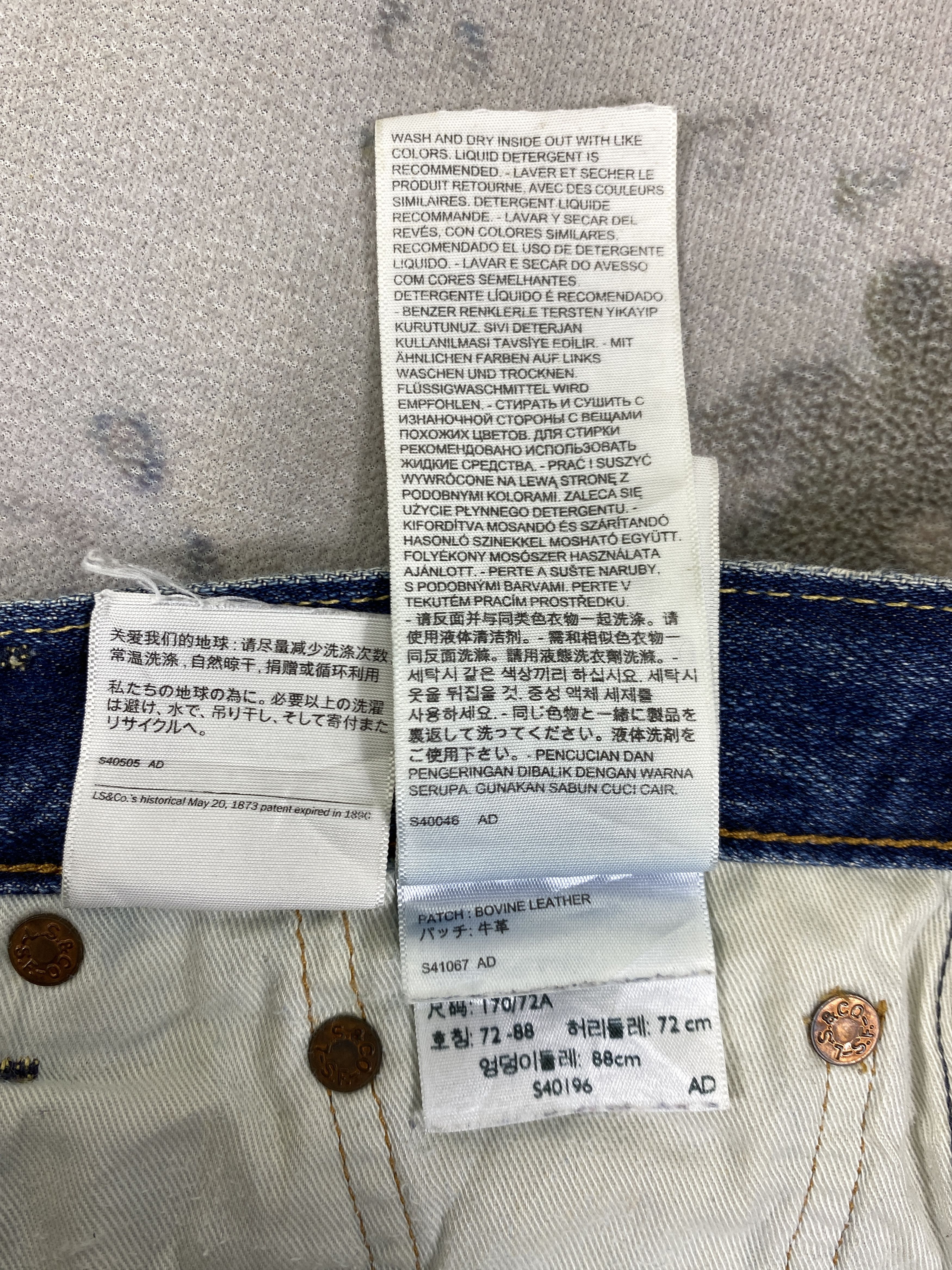 Levi's Distressed Blue Levi's 502 Jeans 29x27.5 Denim -SJ155 Size US 29 - 11 Thumbnail