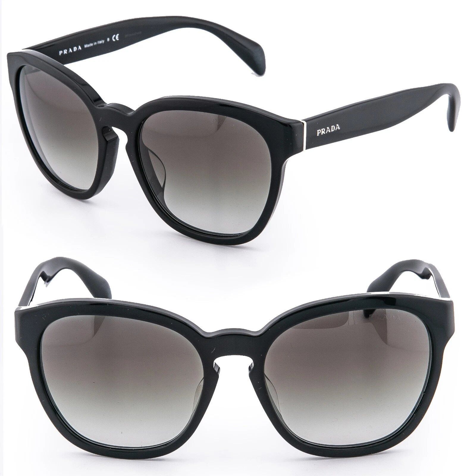 PRADA 17RS PHANTOS PR17RS Black Classic Sunglasses 17R