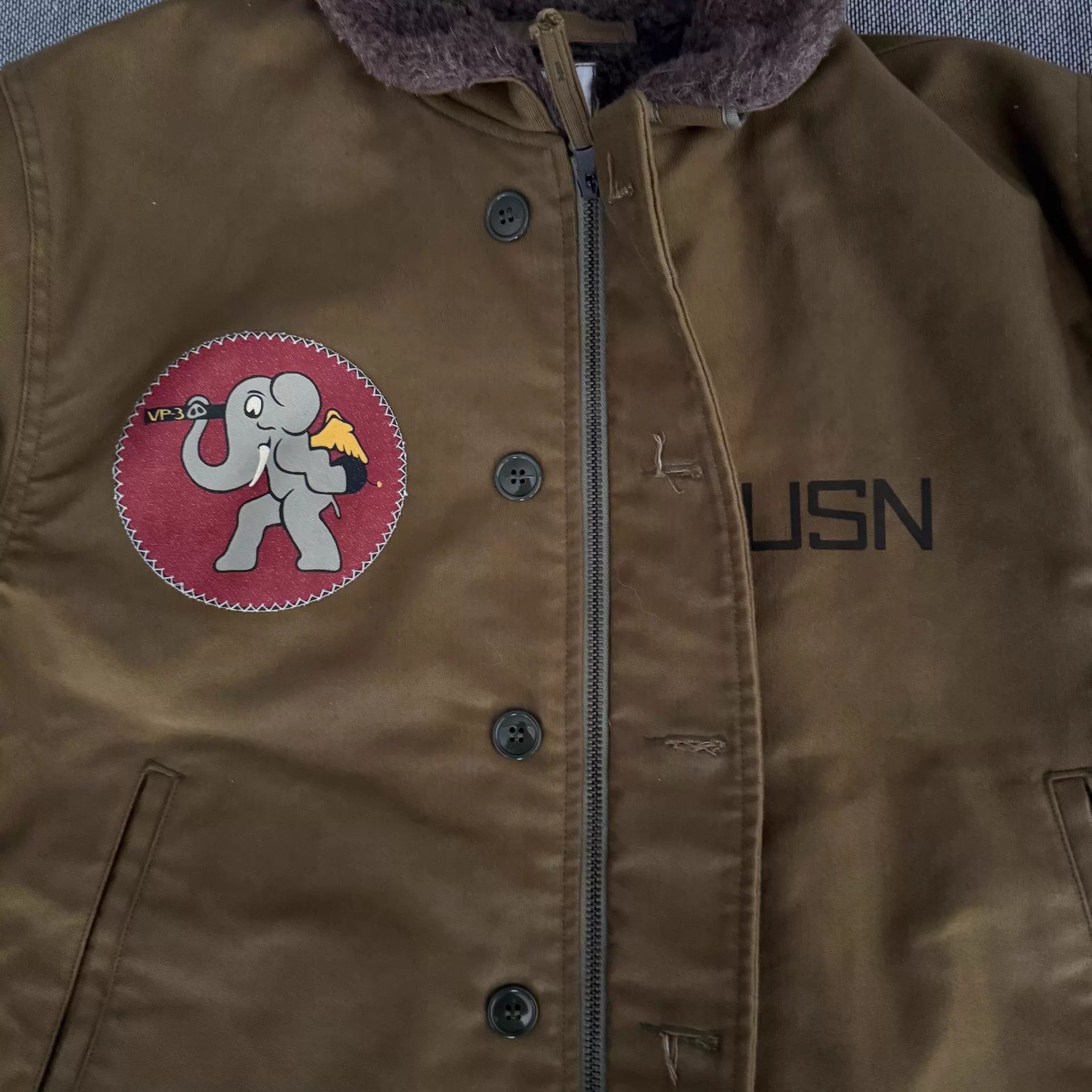 Pherrow's Pherrow's N1 Japan Canvas Wool Alpaca Lining Deck Jacket 44 Size US S / EU 44-46 / 1 - 4 Thumbnail