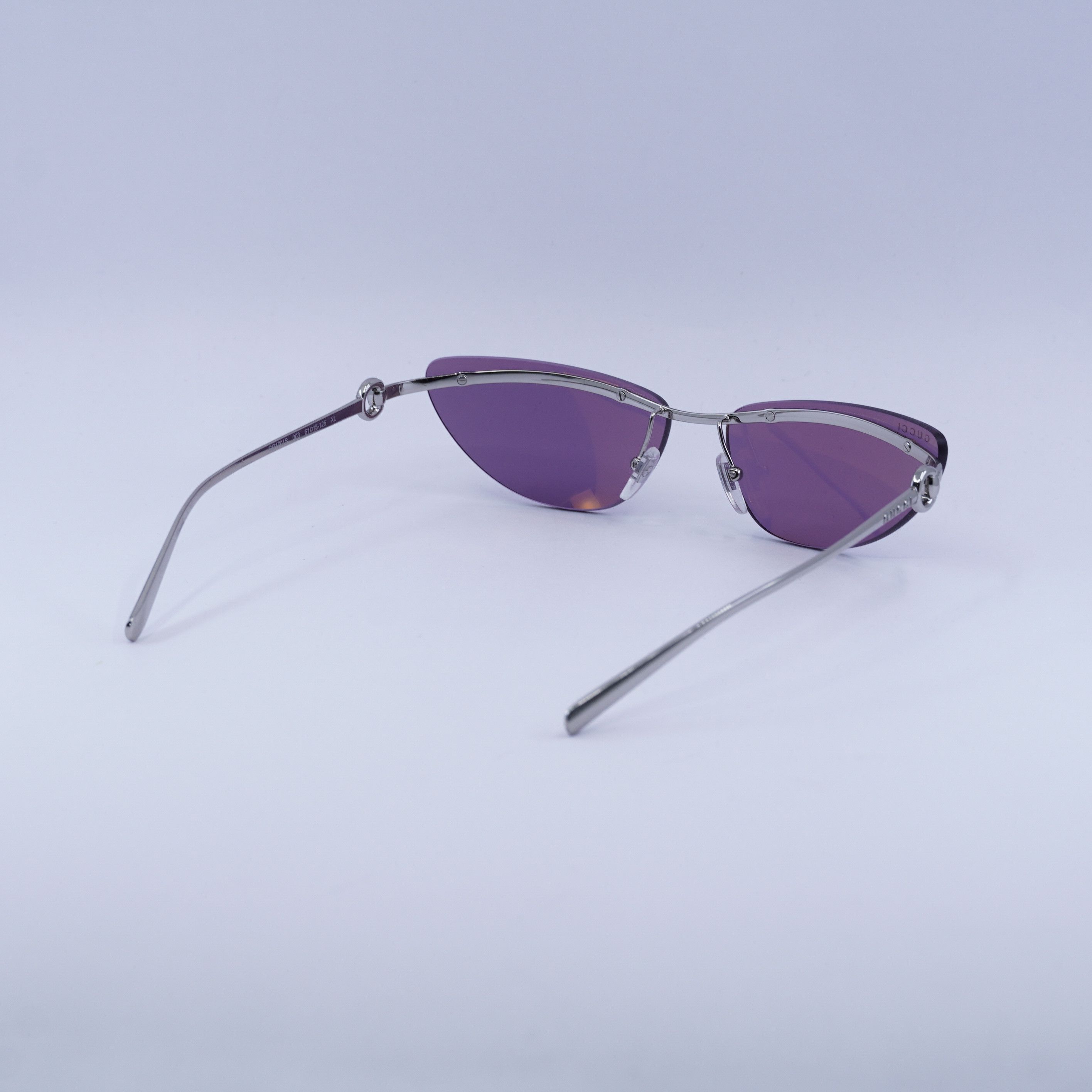 Gucci 🕶️ New Gucci GG1701S 003 Silver/Violet Sunglasses Size ONE SIZE - 10 Thumbnail