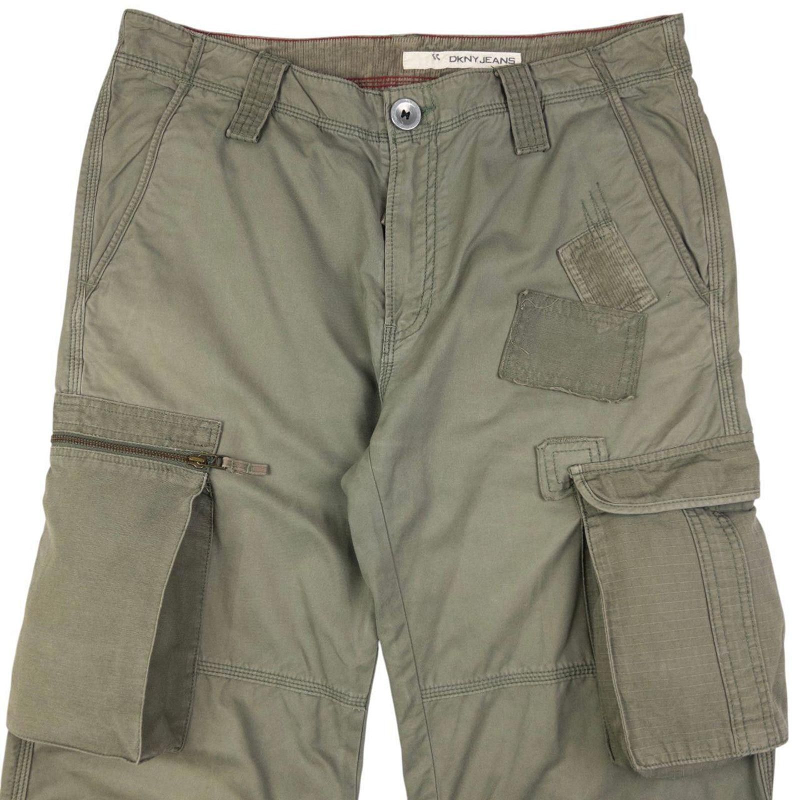 DKNY Vintage DKNY Jeans Patchwork Cargo Trousers Size W36 Size US 36 / EU 52 - 4 Thumbnail