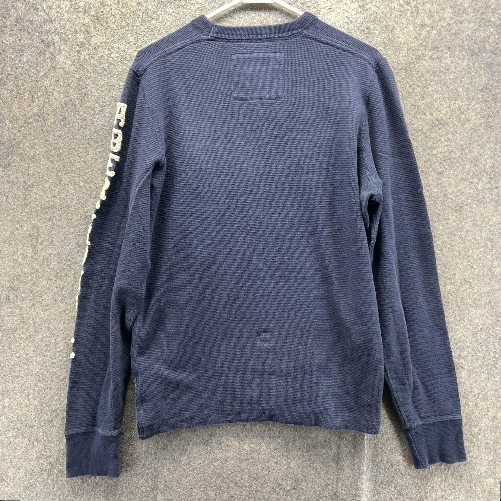Abercrombie & Fitch Abercrombie & Fitch Shirt Mens L Blue Thermal Muscle A Logo Long Sleeve Size US L / EU 52-54 / 3 - 2 Thumbnail