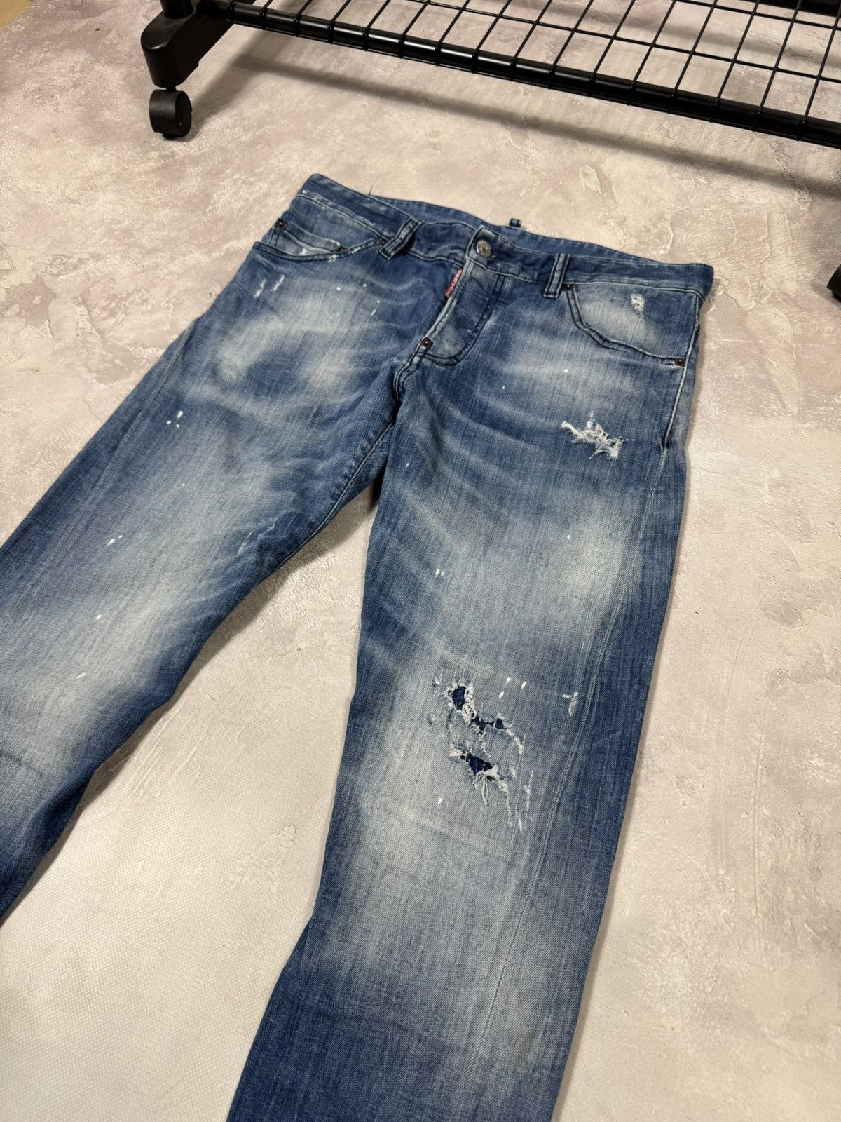Dsquared2 Dsquared2 Distressed Y2k Slim Jeans Size US 32 / EU 48 - 3 Thumbnail