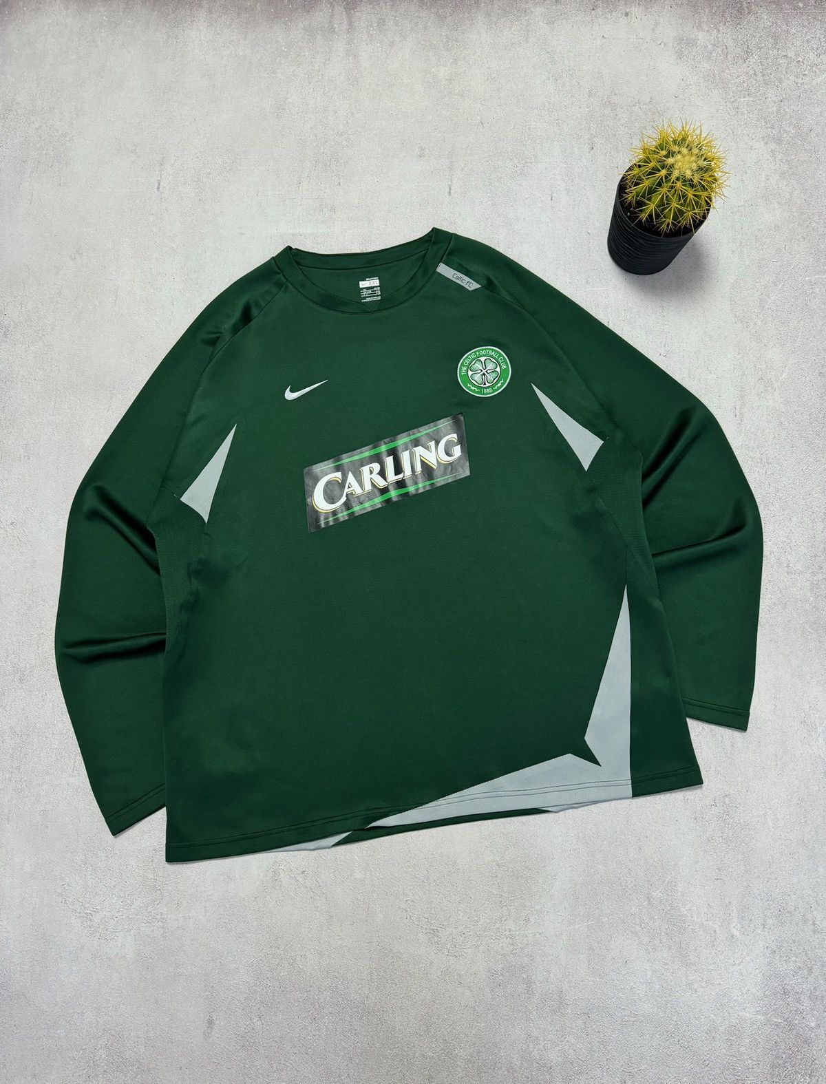 Nike × Vintage Vintage Nike Celtic FC Sweatshirt Crewneck Long Sleeve 90s Size US XXL / EU 58 / 5 - 1 Thumbnail