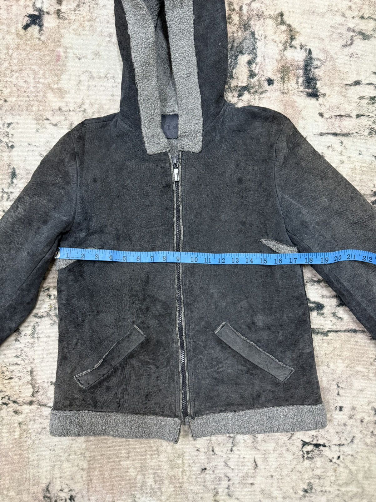 Guess Guess Suede Leather Sherpa Lined Jacket Hoodie Size XXS / US 00 / IT 34 - 12 Thumbnail