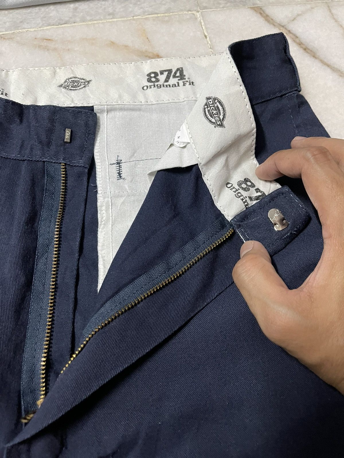Dickies Dickies Slack Pants Navy Size US 34 / EU 50 - 6 Thumbnail