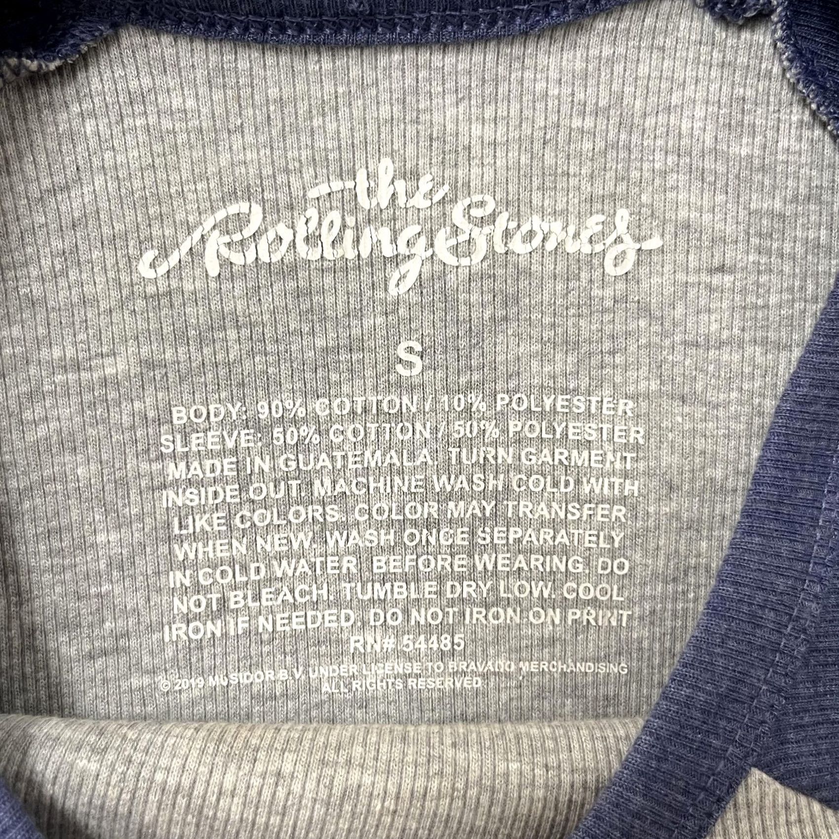 Vintage VINTAGE Rolling Stones Shirt Womens Small Gray Blue Raglan Long Sleeve Band Tee Graphic Size S / US 4 / IT 40 - 2 Thumbnail