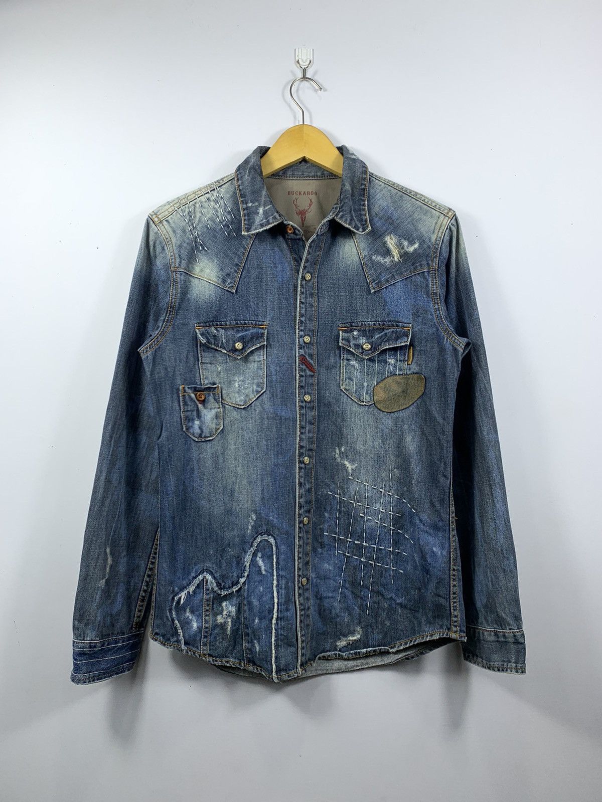 BUCKAROO DISTRESSED BUCKAROO BUTTON SHIRT BORO STYLE Size US M / EU 48-50 / 2 - 1 Thumbnail