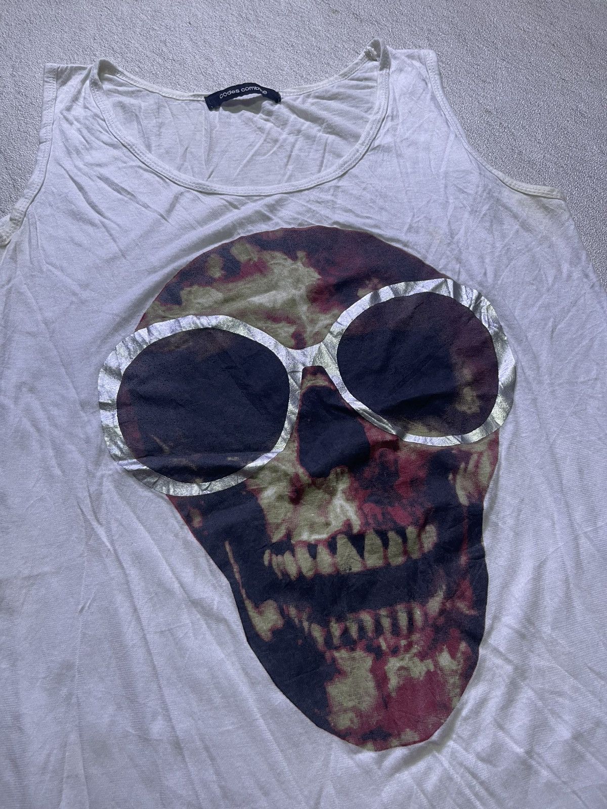 Japanese Brand Y2K CODES COMBINE tank top big logo skull style Size US S / EU 44-46 / 1 - 3 Thumbnail