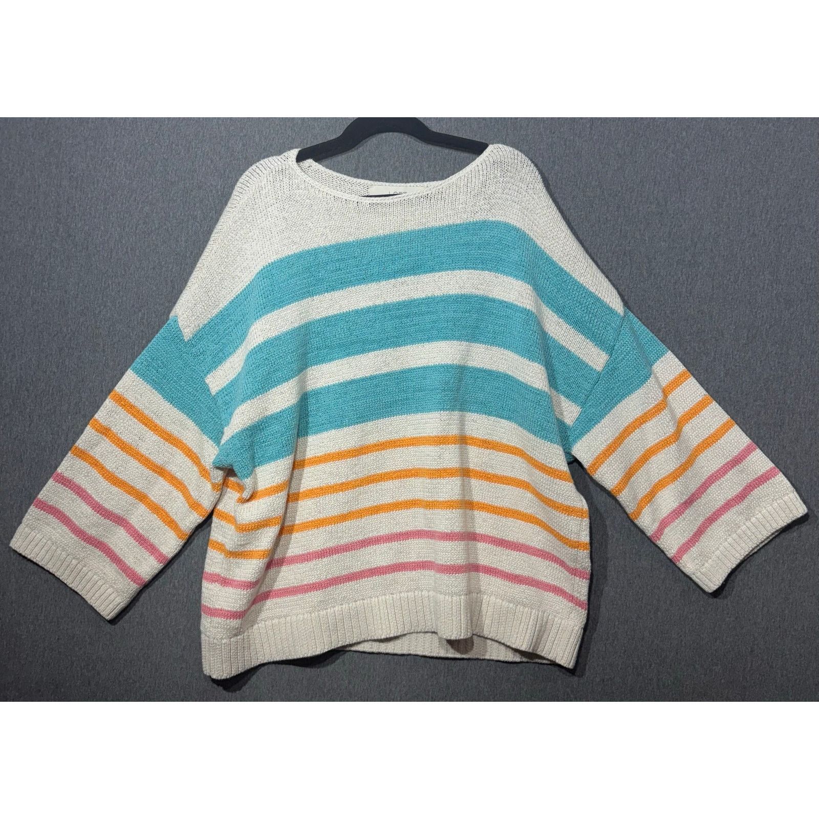 Loft LOFT | Women's Striped Pullover Sweater | Medium Size M / US 6-8 / IT 42-44 - 1 Thumbnail