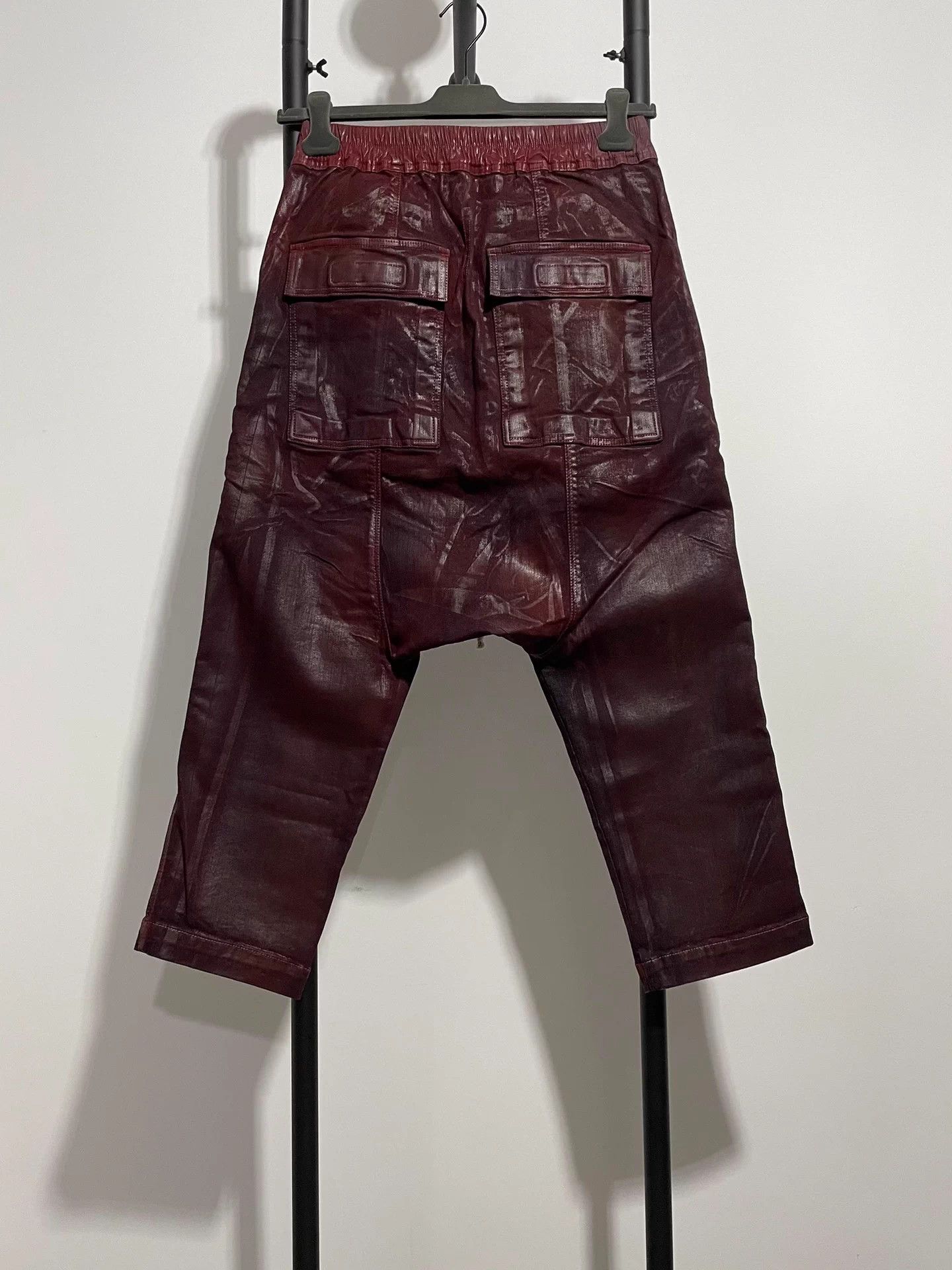 Rick Owens Rick Owens RO Coated Waxed Pants 8/9 XS/S/M New Size US 30 / EU 46 - 2 Thumbnail