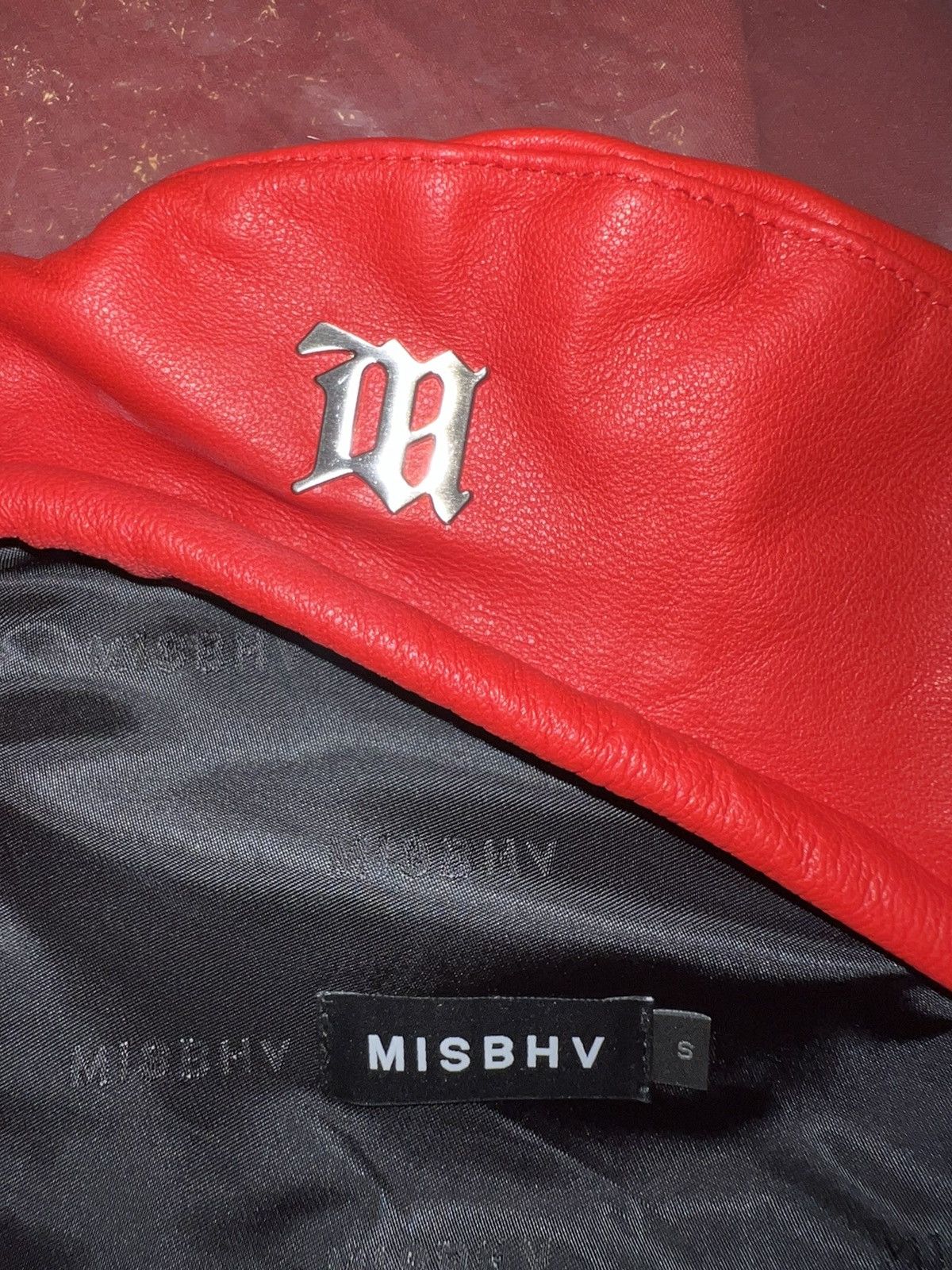 Misbhv MISBHV red vegan leather beret ❤️‍🔥🌶️ Size ONE SIZE - 8 Thumbnail