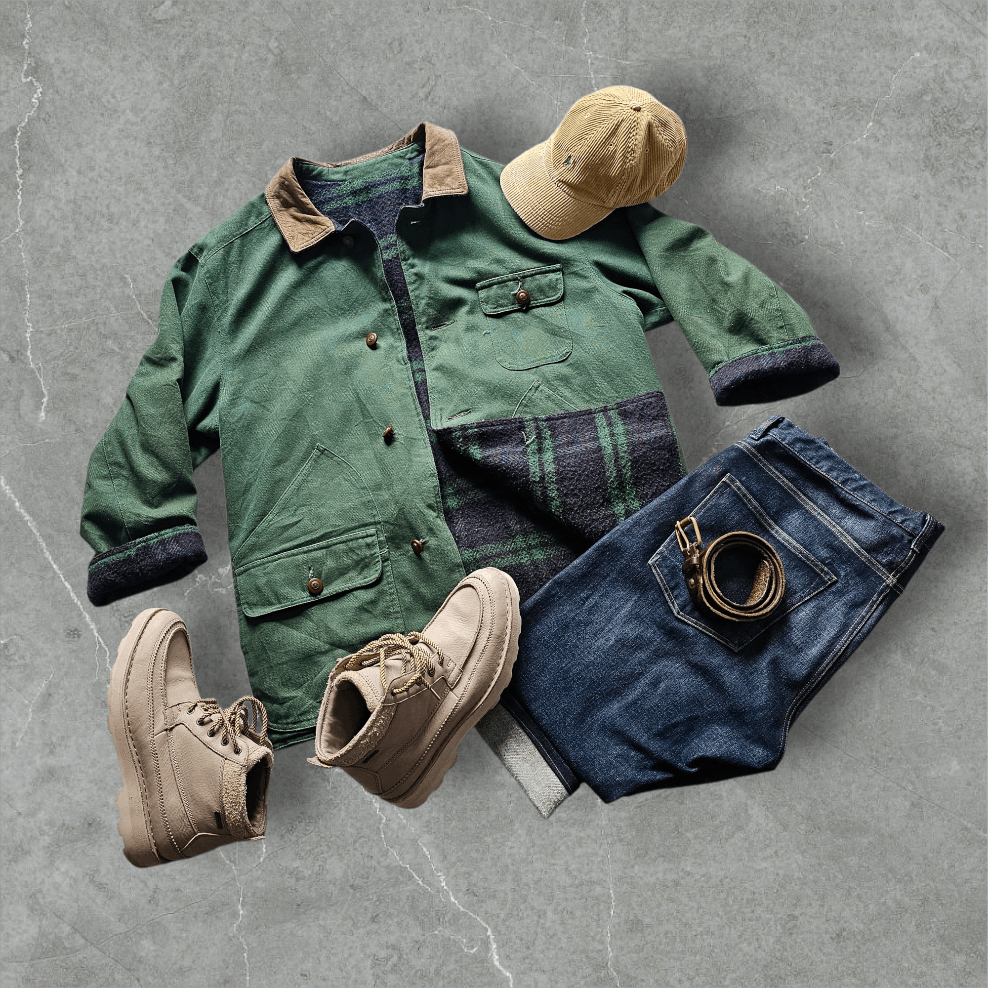 Other Reversible Wool Canvas barn, work jacket. Marble Mountain Size US XL / EU 56 / 4 - 3 Thumbnail