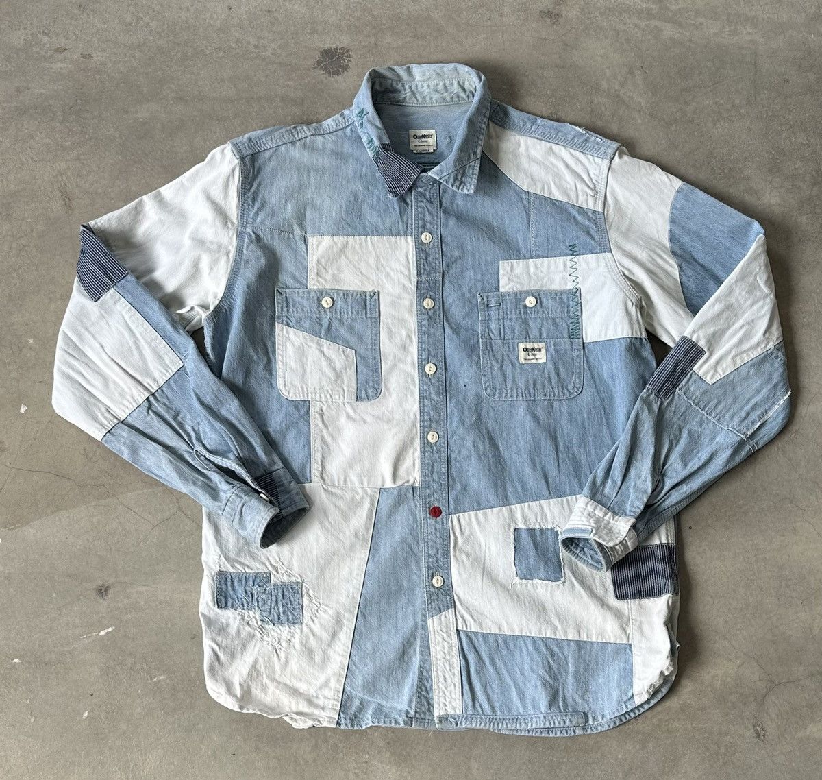 Oshkosh VINTAGE OSHKOSH PATCHWORK BORO BUTTON DOWN Size US M / EU 48-50 / 2 - 1 Thumbnail