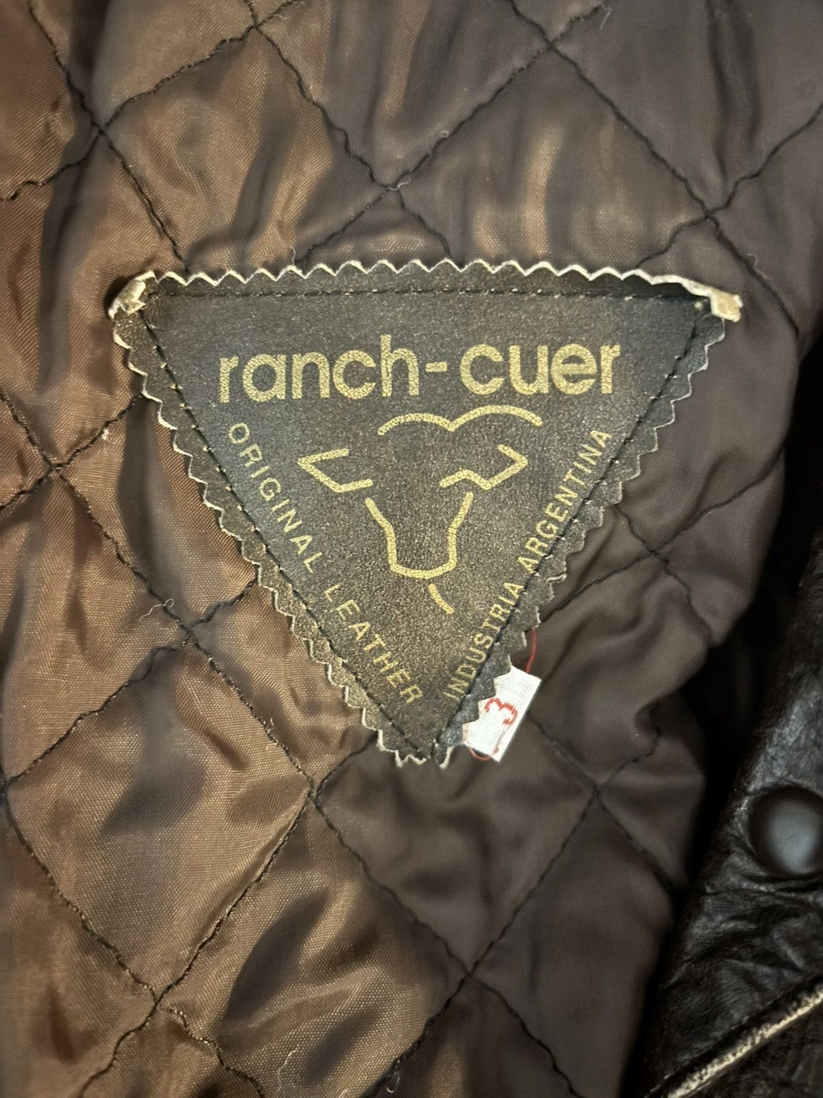 Vintage Brown leather jacket Size XL / US 12-14 / IT 48-50 - 3 Thumbnail