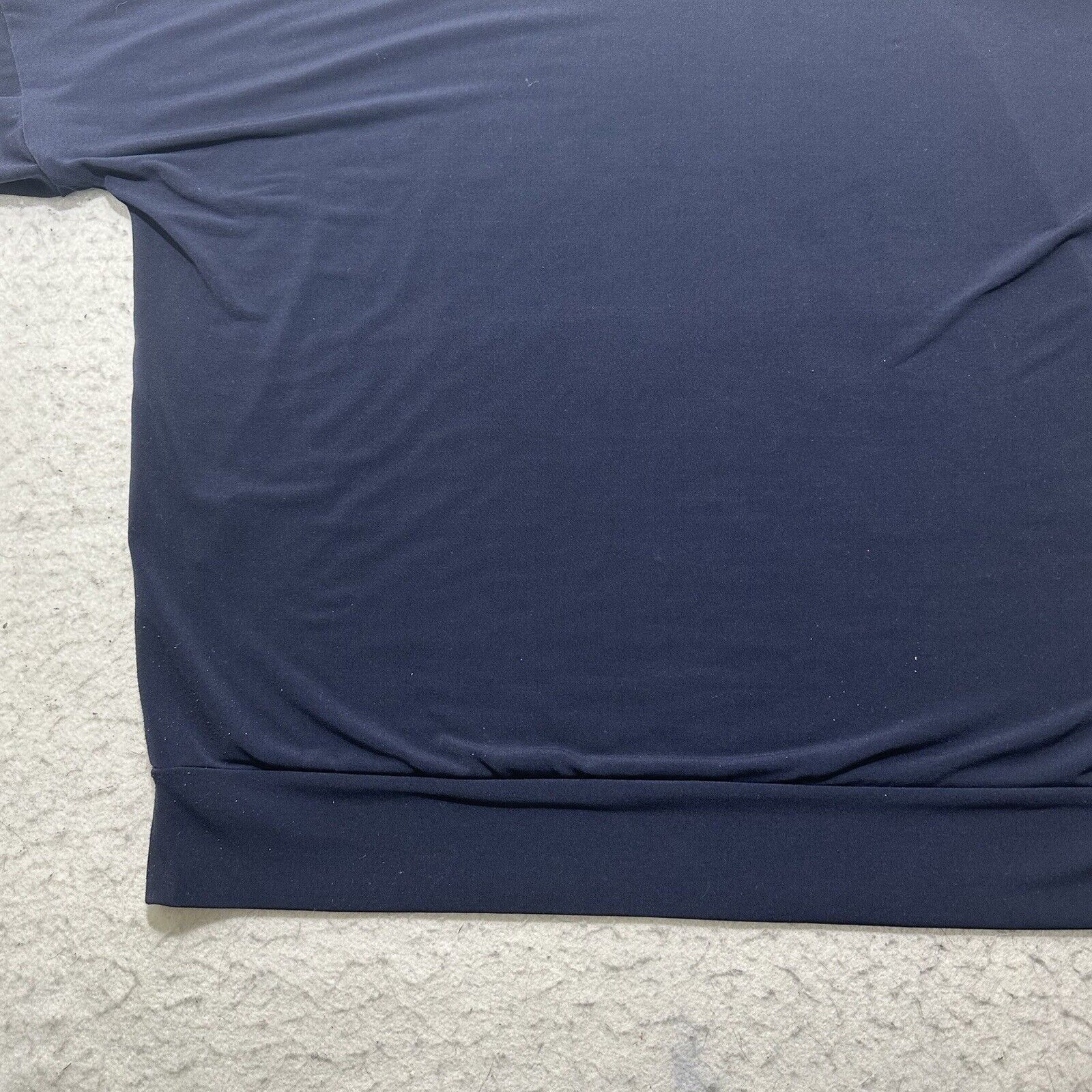 Chicos Chico's Large Blue Dolman Sleeve Zipper Accent Blouse Top Size L / US 10 / IT 46 - 14 Thumbnail