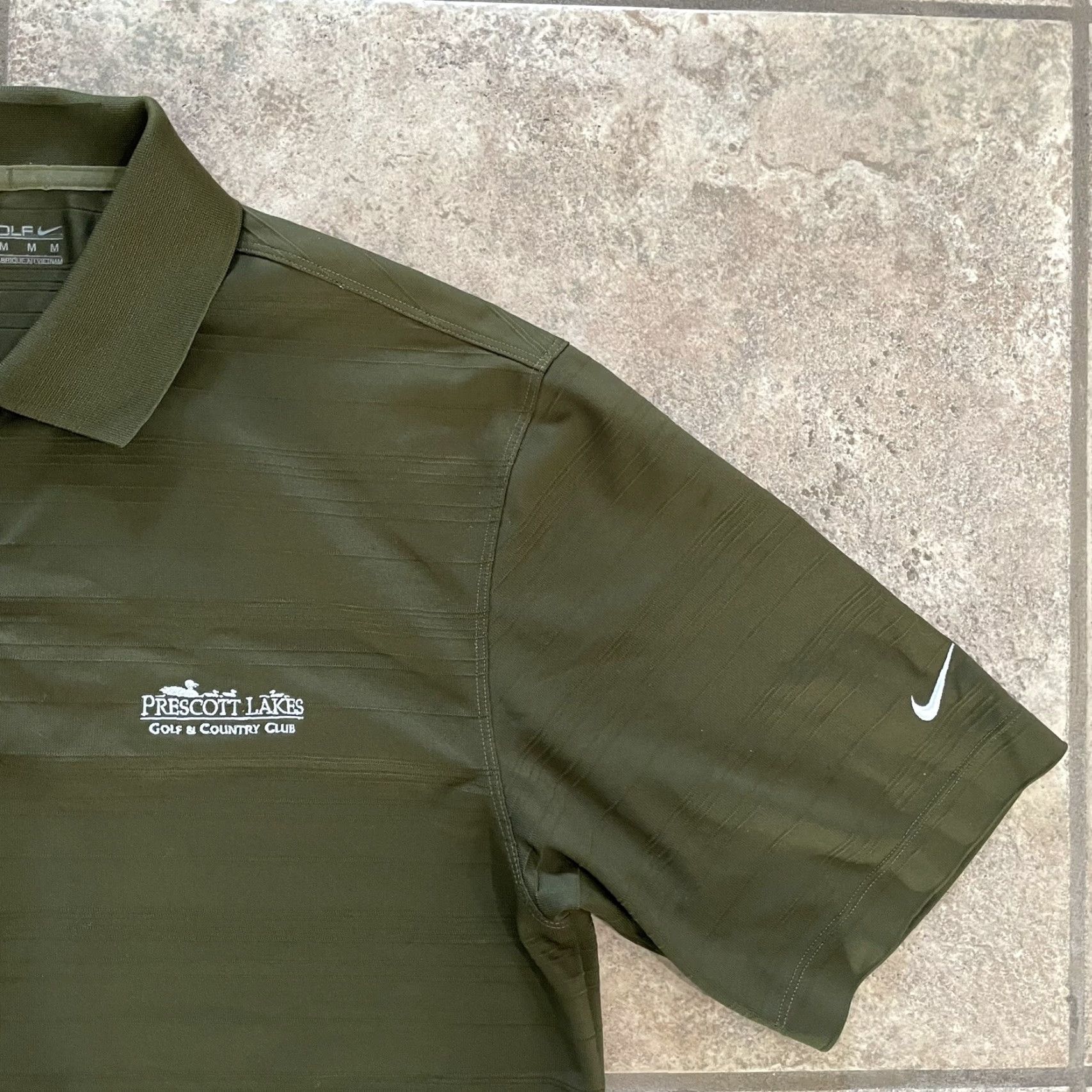 Nike Nike Golf Prescott Lakes Country Club Button-Up Polo Green Mens Medium Size US M / EU 48-50 / 2 - 3 Thumbnail