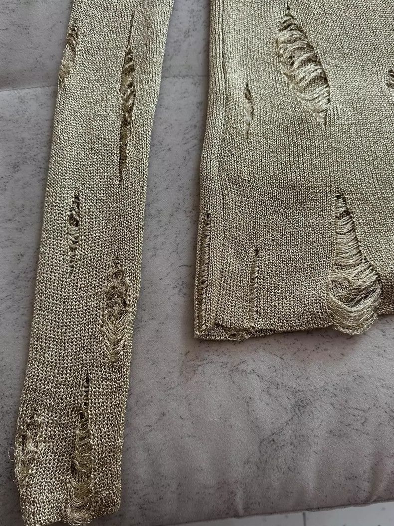 Junya Watanabe Junya Watanabe Destroy the long sleeves of gold silk Size S / US 4 / IT 40 - 7 Thumbnail
