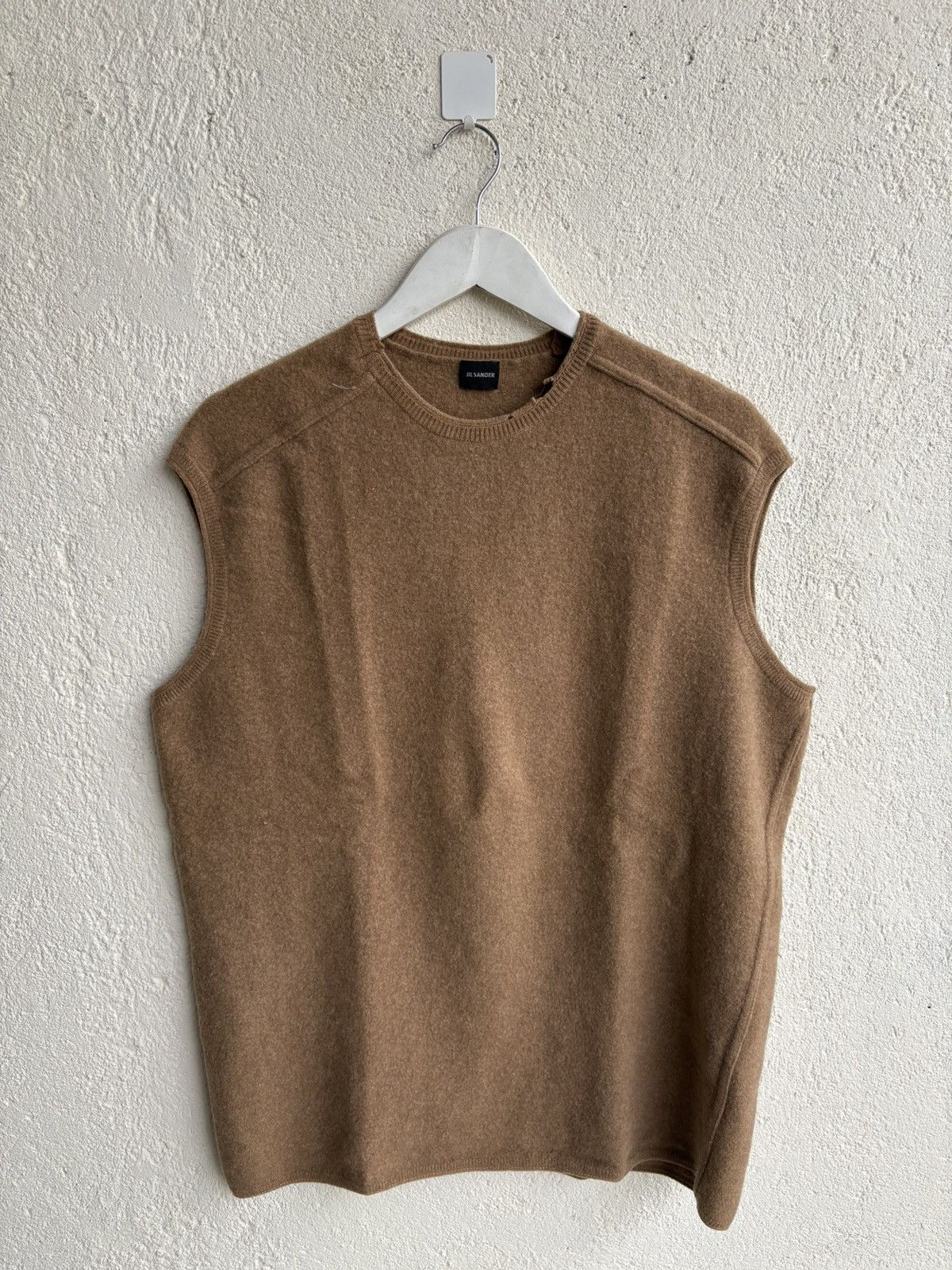 Jil Sander 2000s Jill sander Knit Vest Disstresh Size US L / EU 52-54 / 3 - 1 Thumbnail