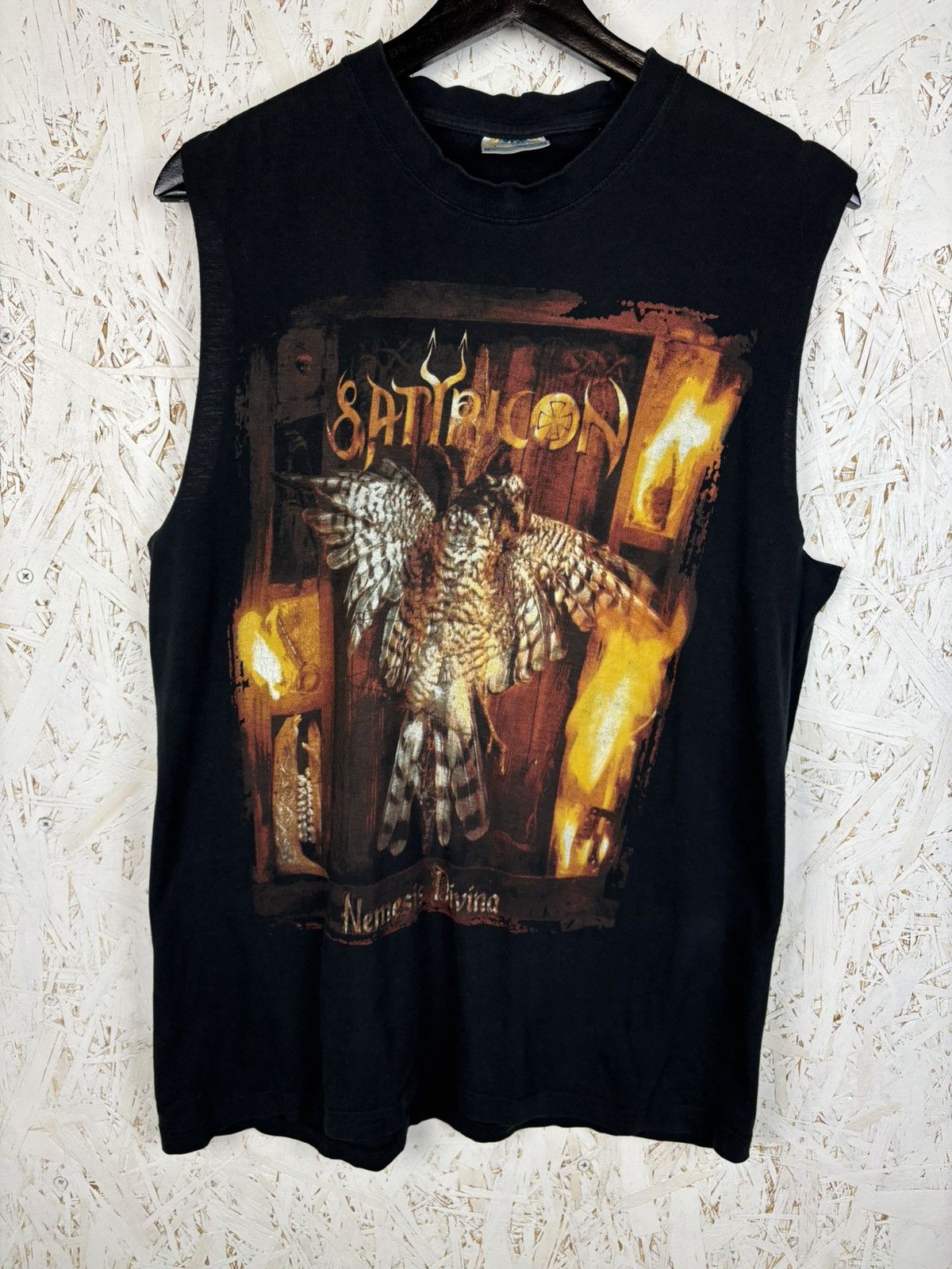 Band Tees Vintage Satyricon Nemesis Divina Black Metal Band Sleeveless Size US L / EU 52-54 / 3 - 1 Thumbnail