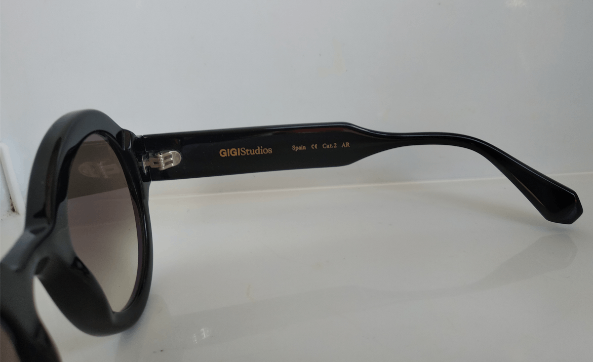 Other Handmade Black Acetate Gigistudios Round Sunglasses Frame Size ONE SIZE - 4 Thumbnail