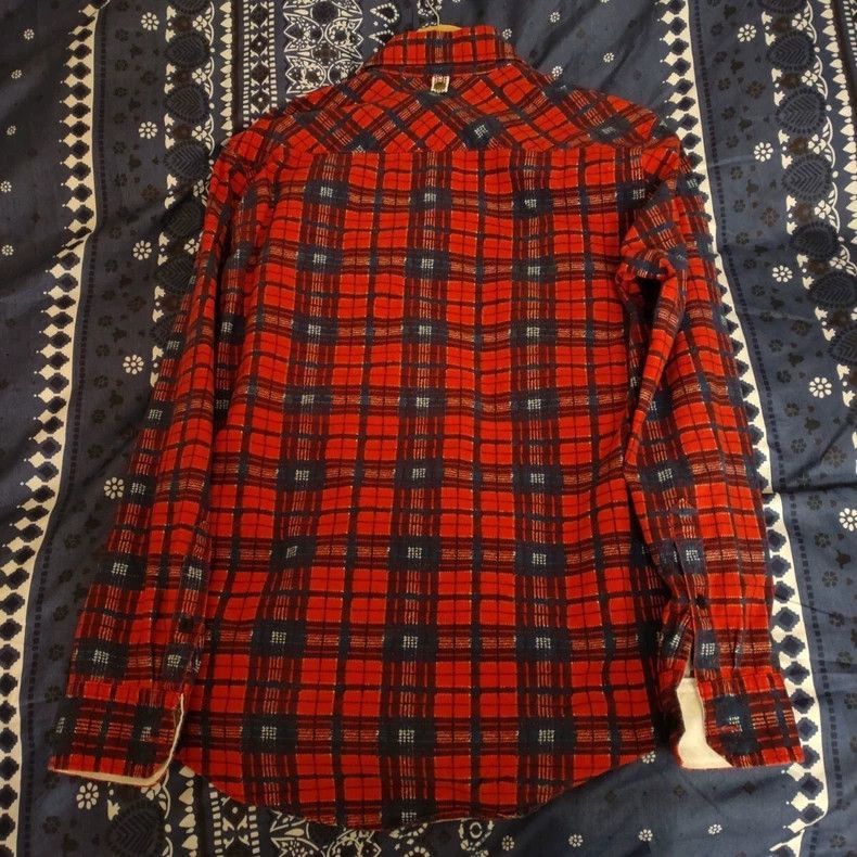 Visvim VisvimRed Plaid Long Sleeve Shirt by Visvim-2504 Size US XS / EU 42 / 0 - 2 Thumbnail