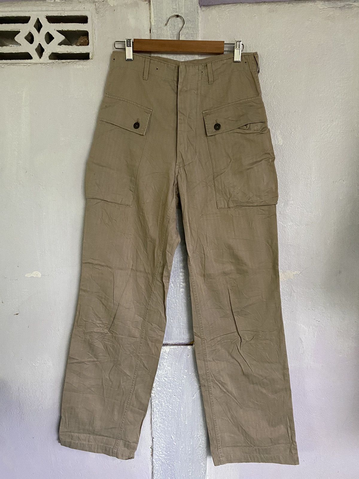 Japanese Brand × Vintage CAB CLOTHING Military Multi Pocket Cargo Monkey Pants Size US 30 / EU 46 - 2 Thumbnail