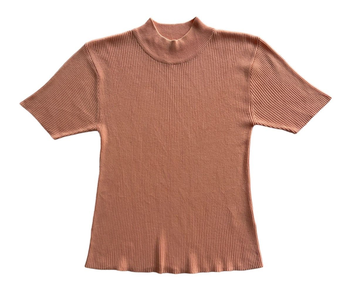 Karl Lagerfeld Mock-Neck Ribbed Elbow Sleeve Knit Size XS / US 0-2 / IT 36-38 - 2 Thumbnail