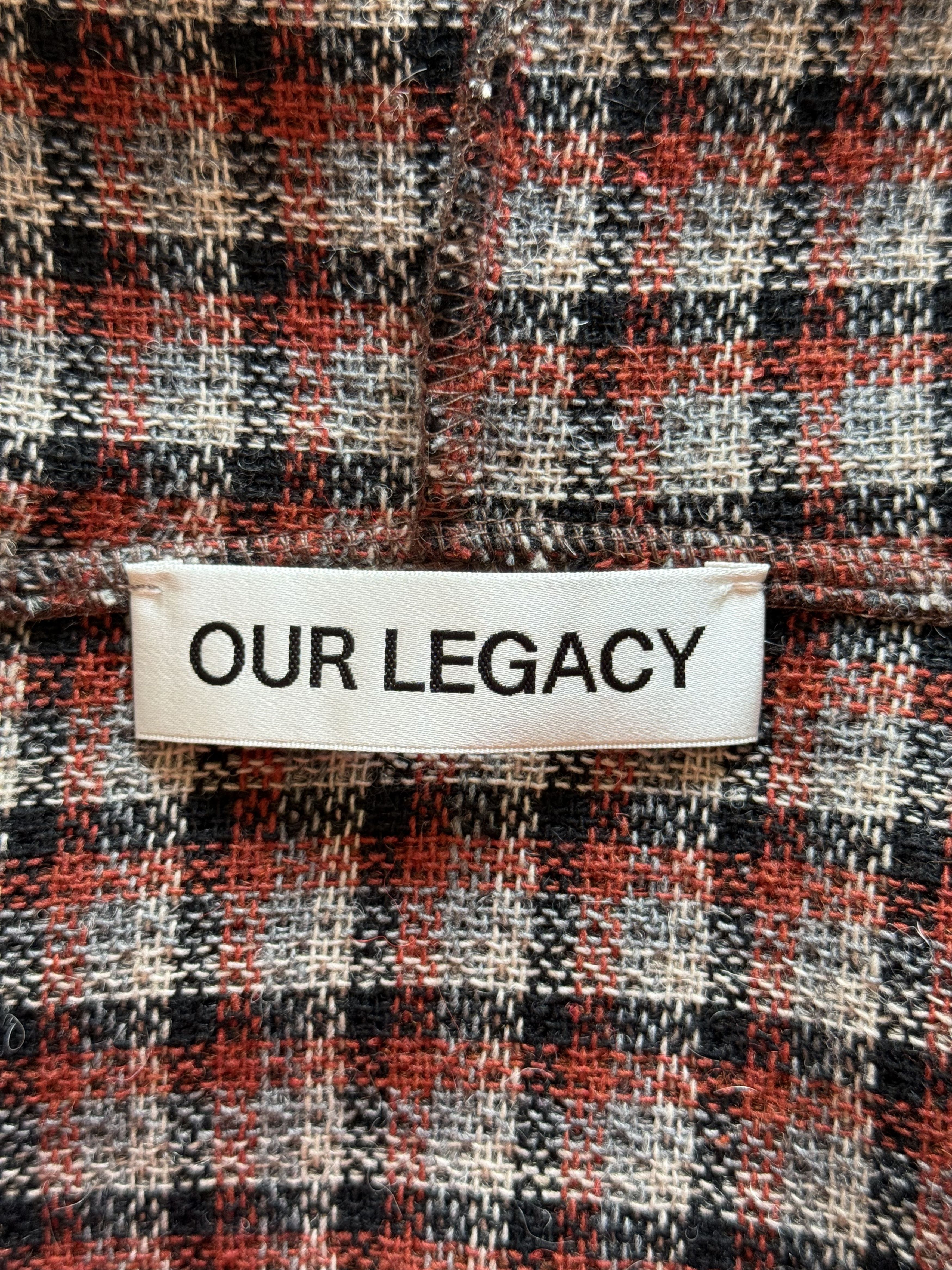 Our Legacy Our Legacy Boston Check Plaid Italian Wool Full Zip Hoodie Size US S / EU 44-46 / 1 - 8 Thumbnail