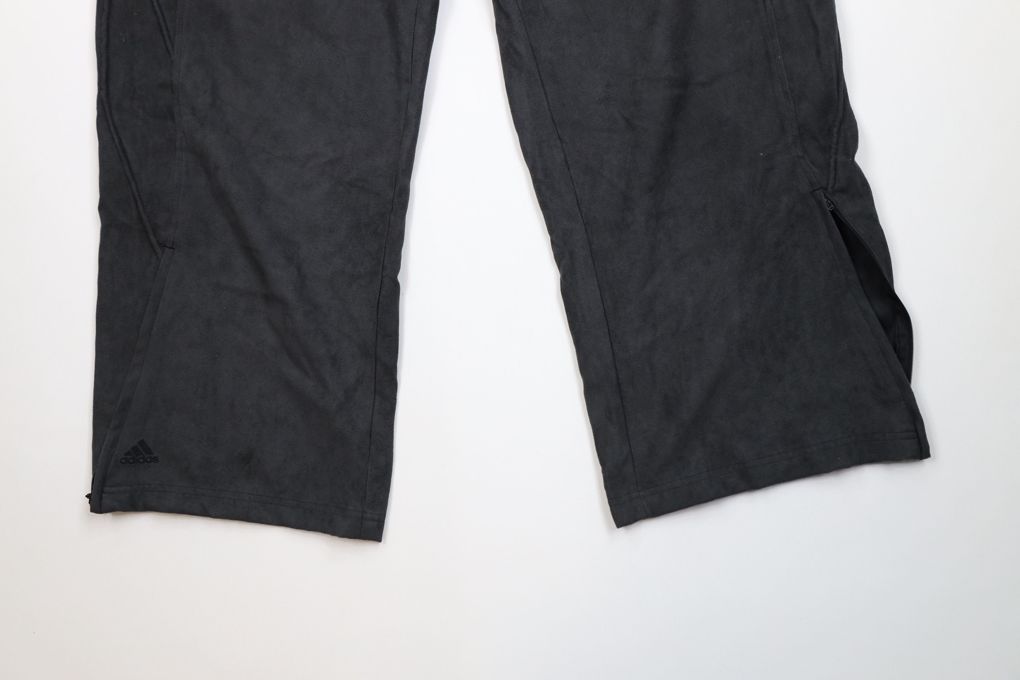 Adidas Vintage Y2K 2003 Adidas Lined Wide Leg Pants Dark Gray Size US 36 / EU 52 - 4 Thumbnail
