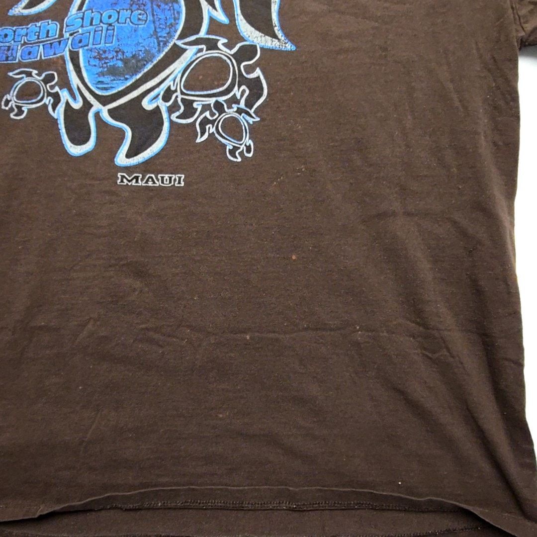 Jerzees Vintage North Shore Hawaii T-Shirt Turtle Brown XL Tropical Size US XL / EU 56 / 4 - 3 Thumbnail