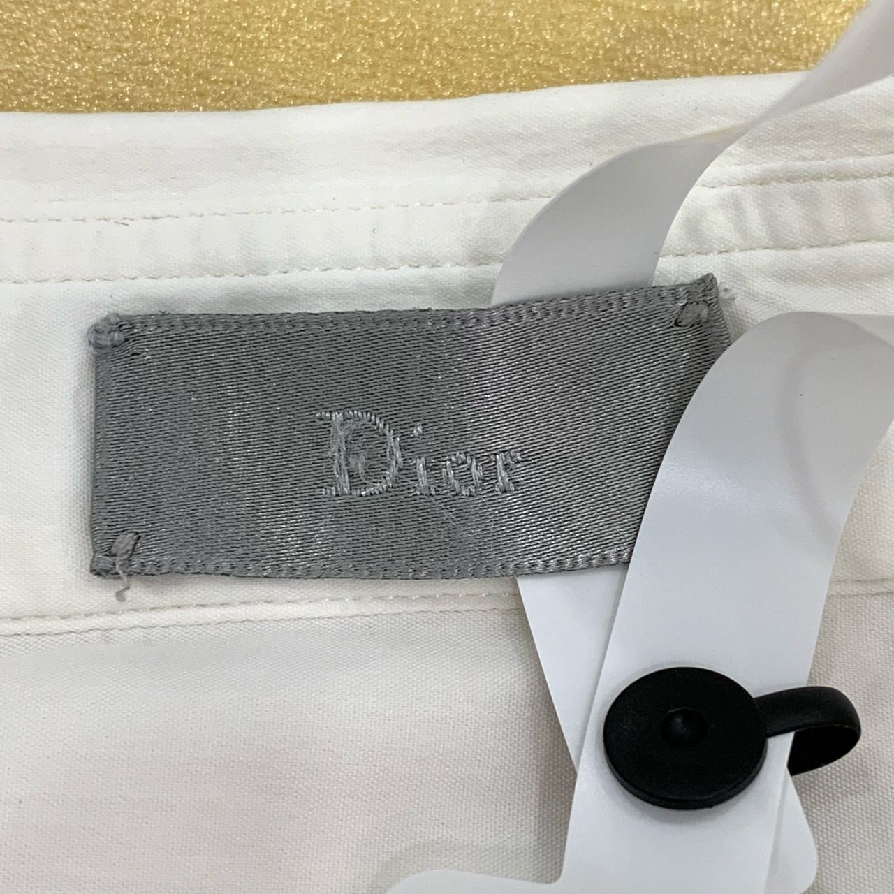 Dior Dior White Long Sleeve Cotton Blend Shirt Size 40 Size US XXS / EU 40 - 2 Thumbnail