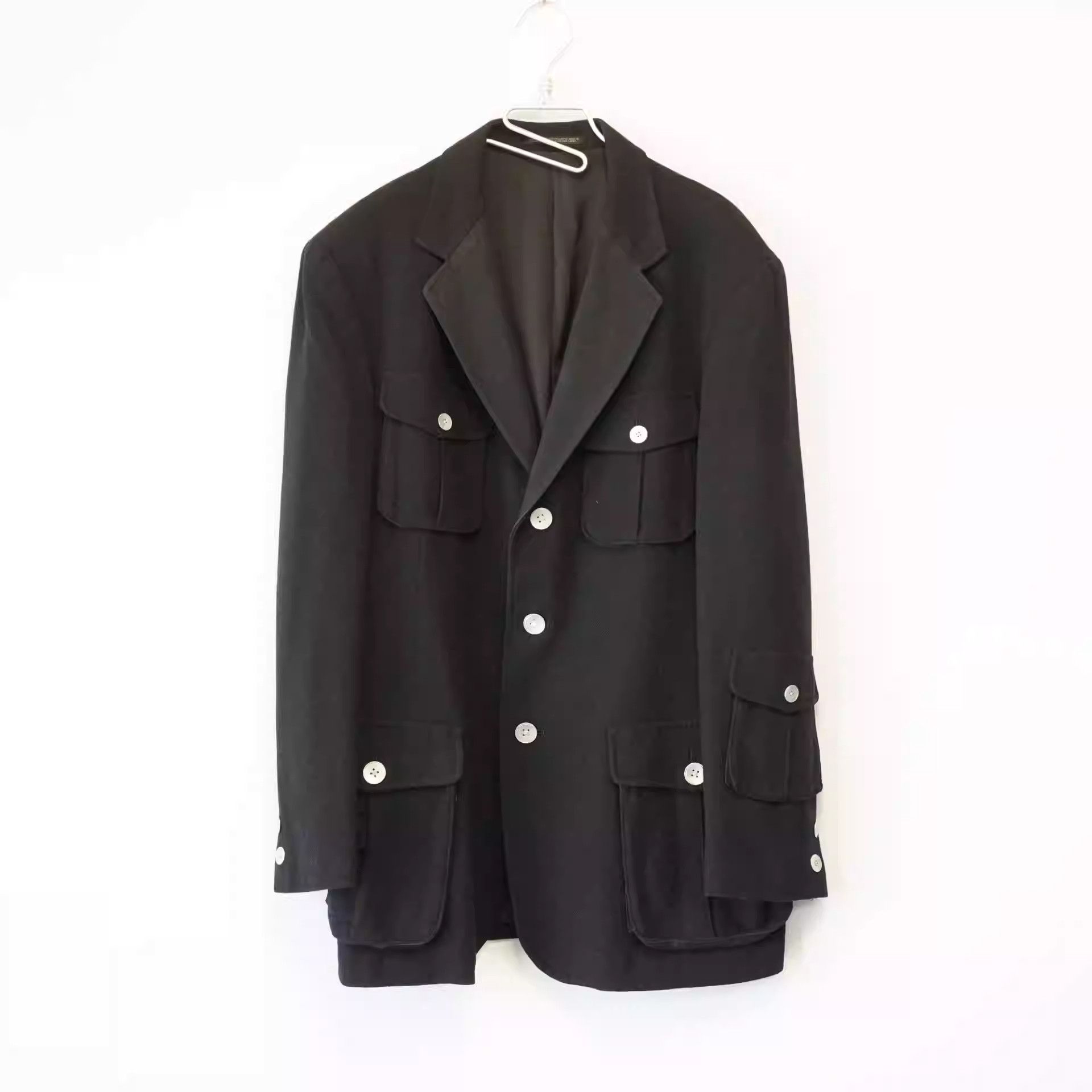 Yohji Yamamoto Yohji Yamamoto Silver Buckle Multi-pocket Sheepney Jacket Size US L / EU 52-54 / 3 - 1 Thumbnail