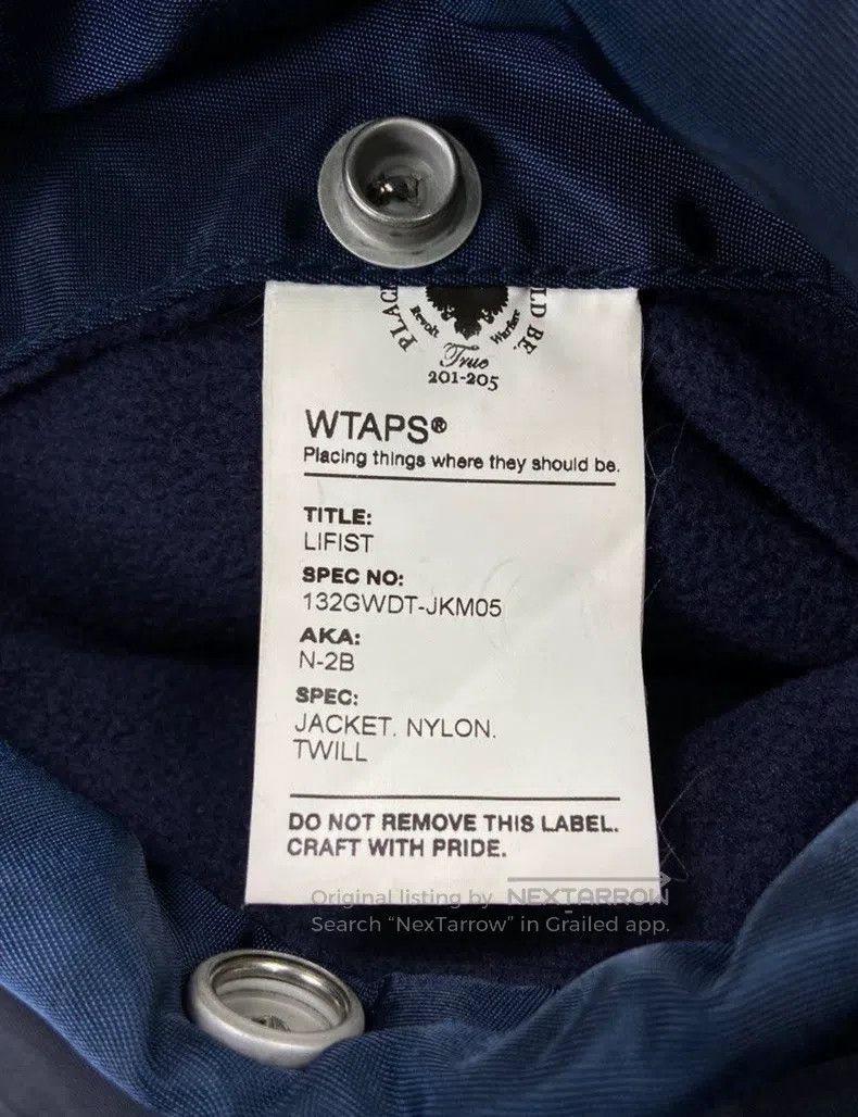 Wtaps Wtaps Big Logo Fur Hood Fligjt Jacket Size US M / EU 48-50 / 2 - 6 Thumbnail