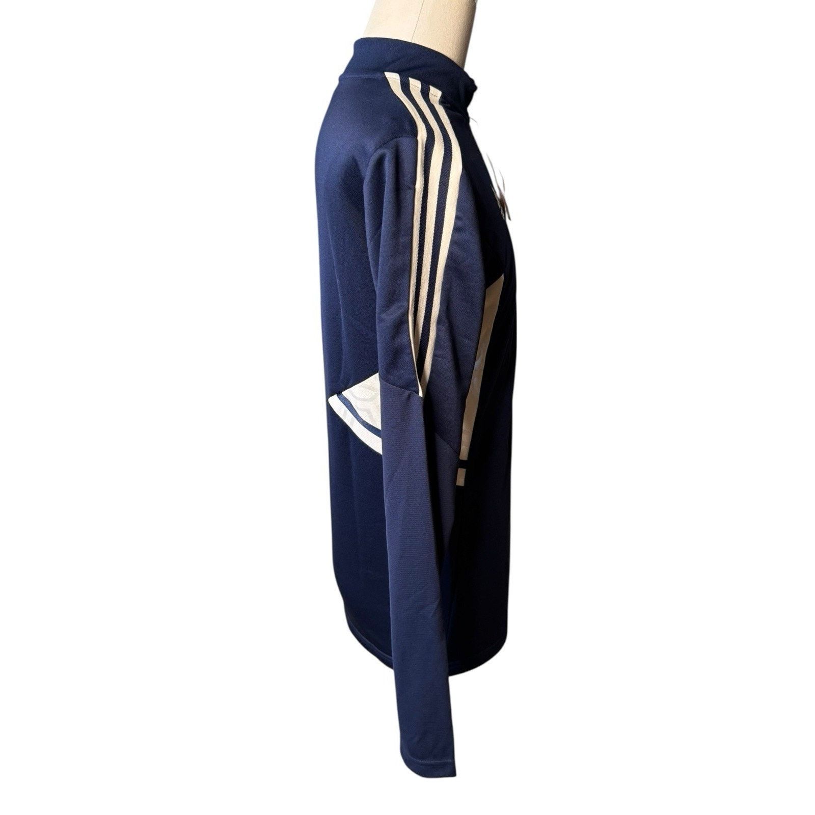 Adidas Adidas NEW Quarter Zip Pullover Men’s Medium Navy Blue White Size US M / EU 48-50 / 2 - 6 Thumbnail
