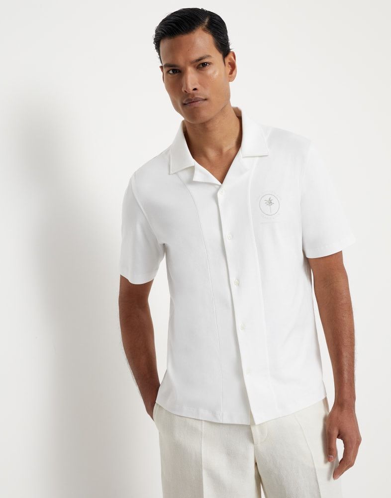 Brunello Cucinelli o1w1db10825 T-Shirt Shirt in White Size US S / EU 44-46 / 1 - 1 Thumbnail