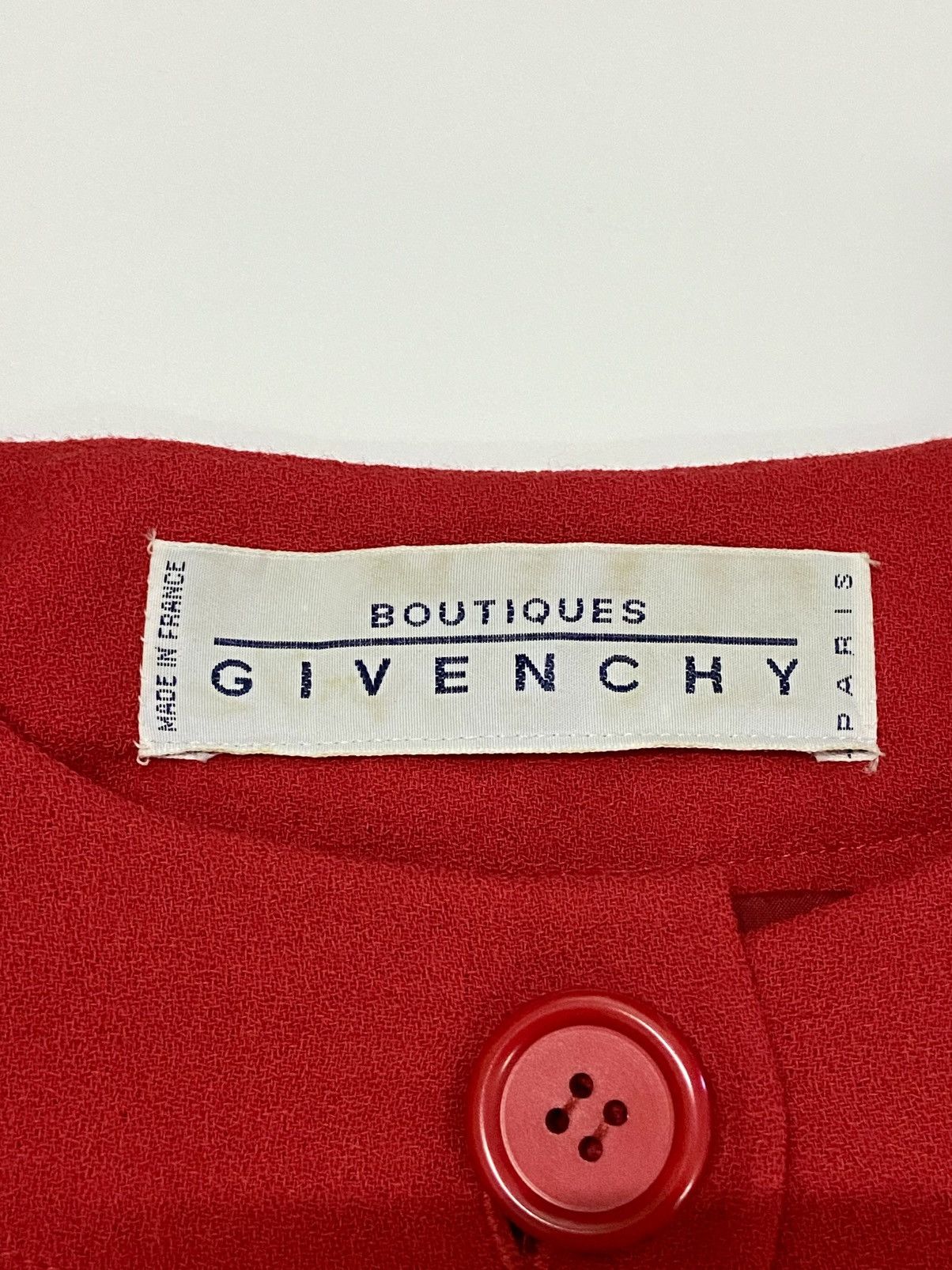 Givenchy GIVENCHY RED PLEATED SHIFT MIDI DRESS Size S / US 4 / IT 40 - 7 Thumbnail