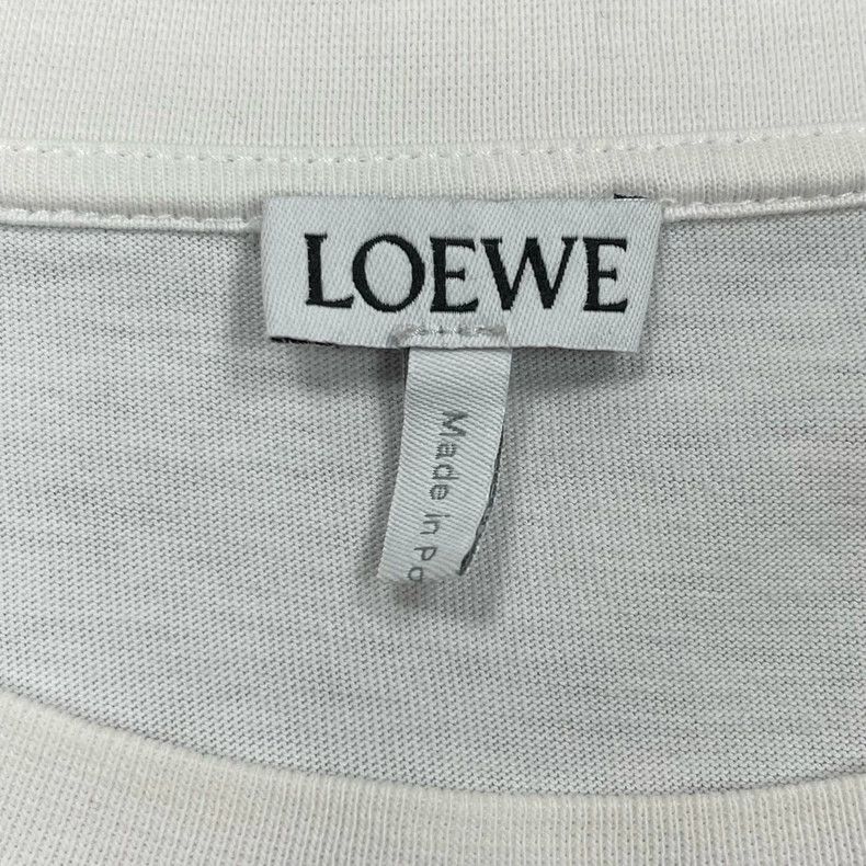 Loewe LOEWE White floral lettering embroidered short sleeves Size XL / US 12-14 / IT 48-50 - 3 Thumbnail