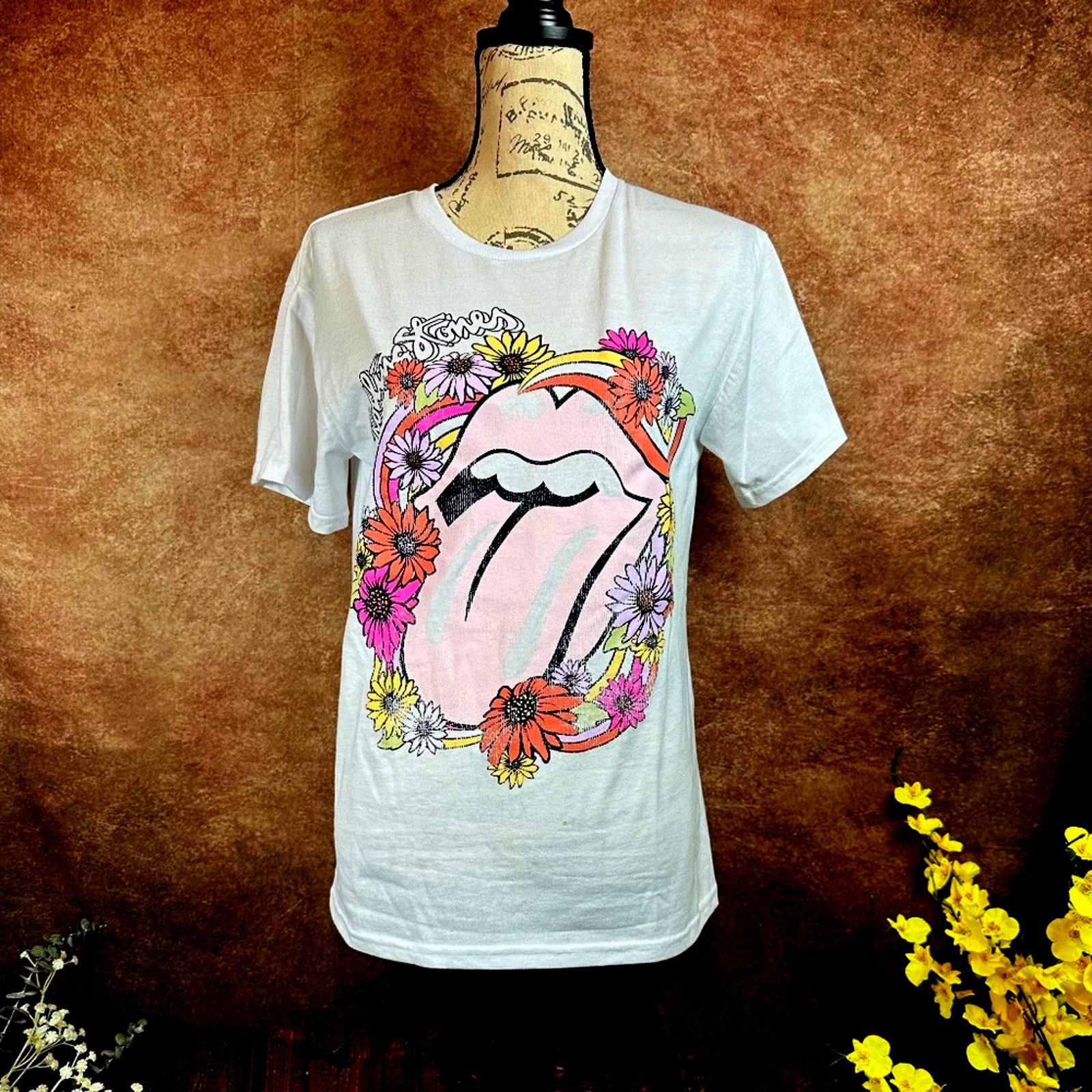 Other Rolling Stones T-Shirt White with flowers size M Size M / US 6-8 / IT 42-44 - 4 Thumbnail