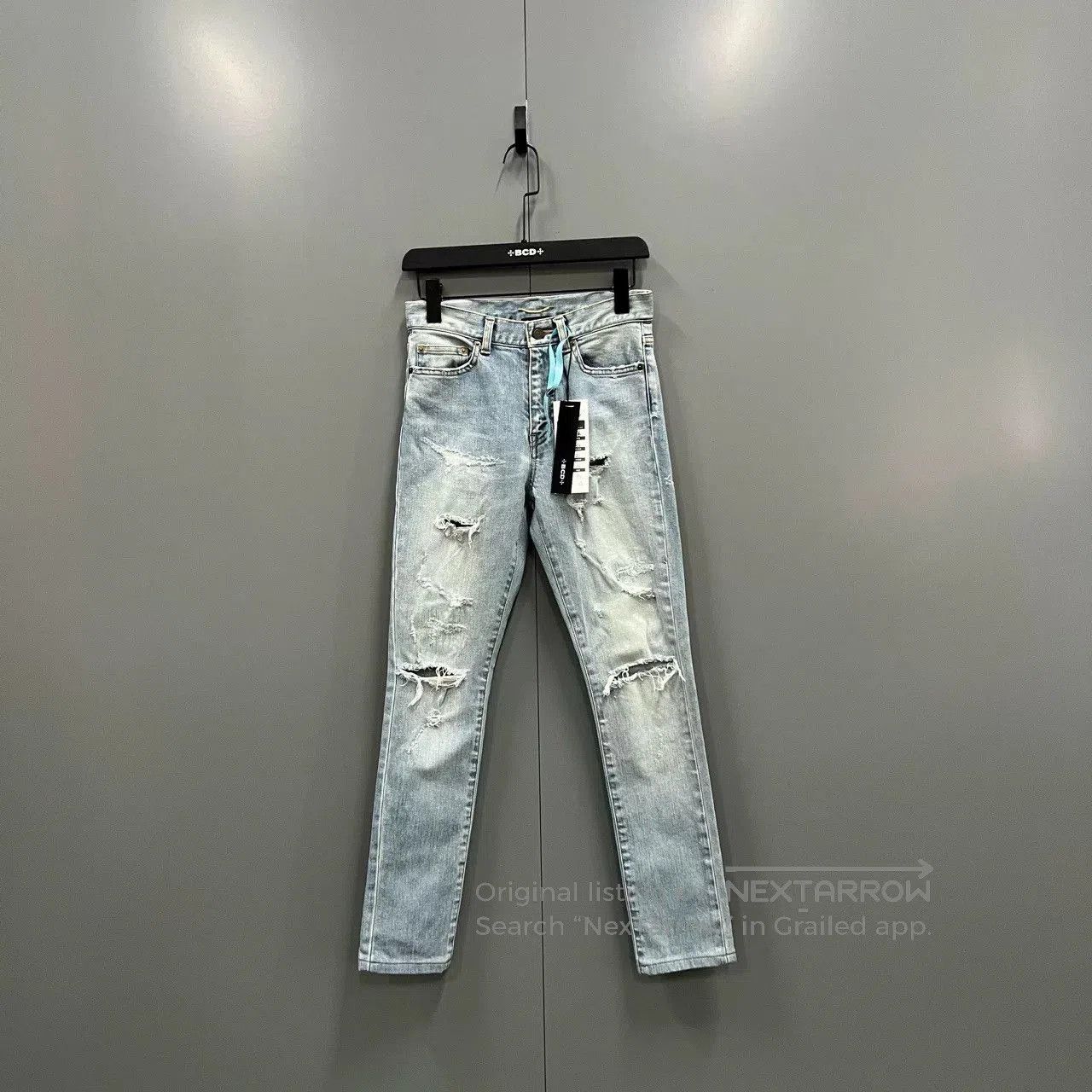 Saint Laurent Paris Saint Laurent Washed Distressed Denim Pants. Size US 26 / EU 42 - 1 Thumbnail