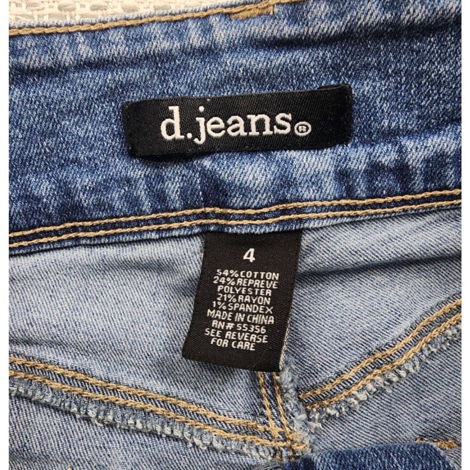 Vintage **d.jeans Blue Medium Wash Skinny Stretch High Rise Denim Pants Women's** User: d.jeans Blue Medium Wash Skinny Stretch High Rise Denim Pants Women's Size 27" / US 4 / IT 40 - 3 Thumbnail